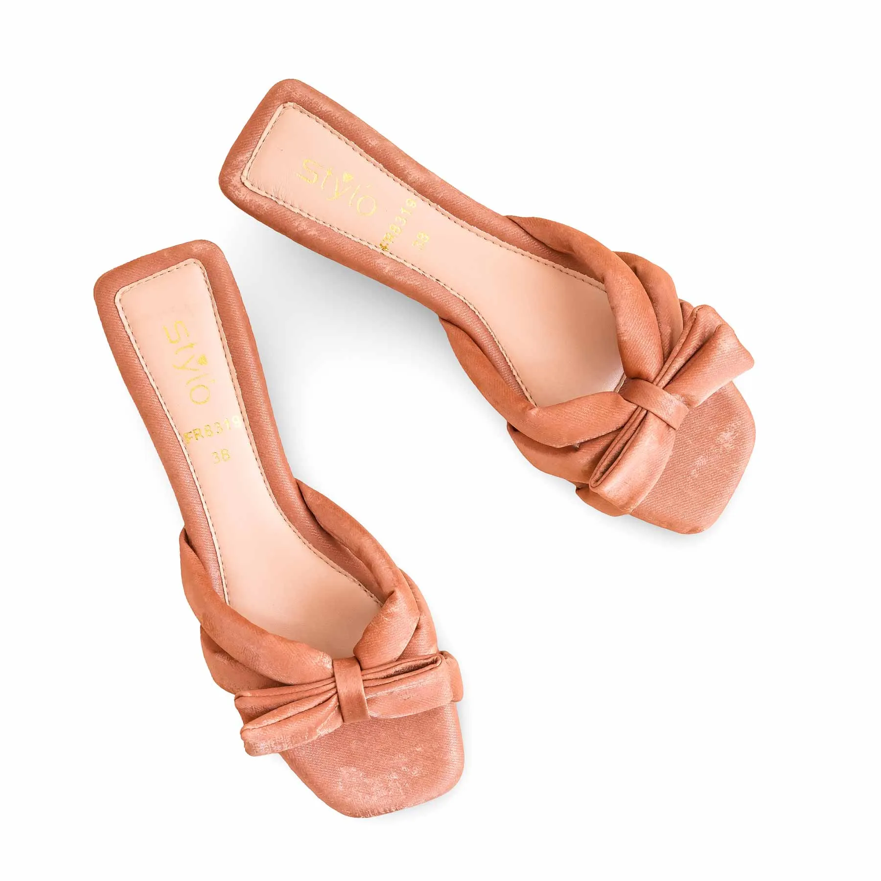 Peach Formal Slipper For Women FR8319 Errand Run Point Toe