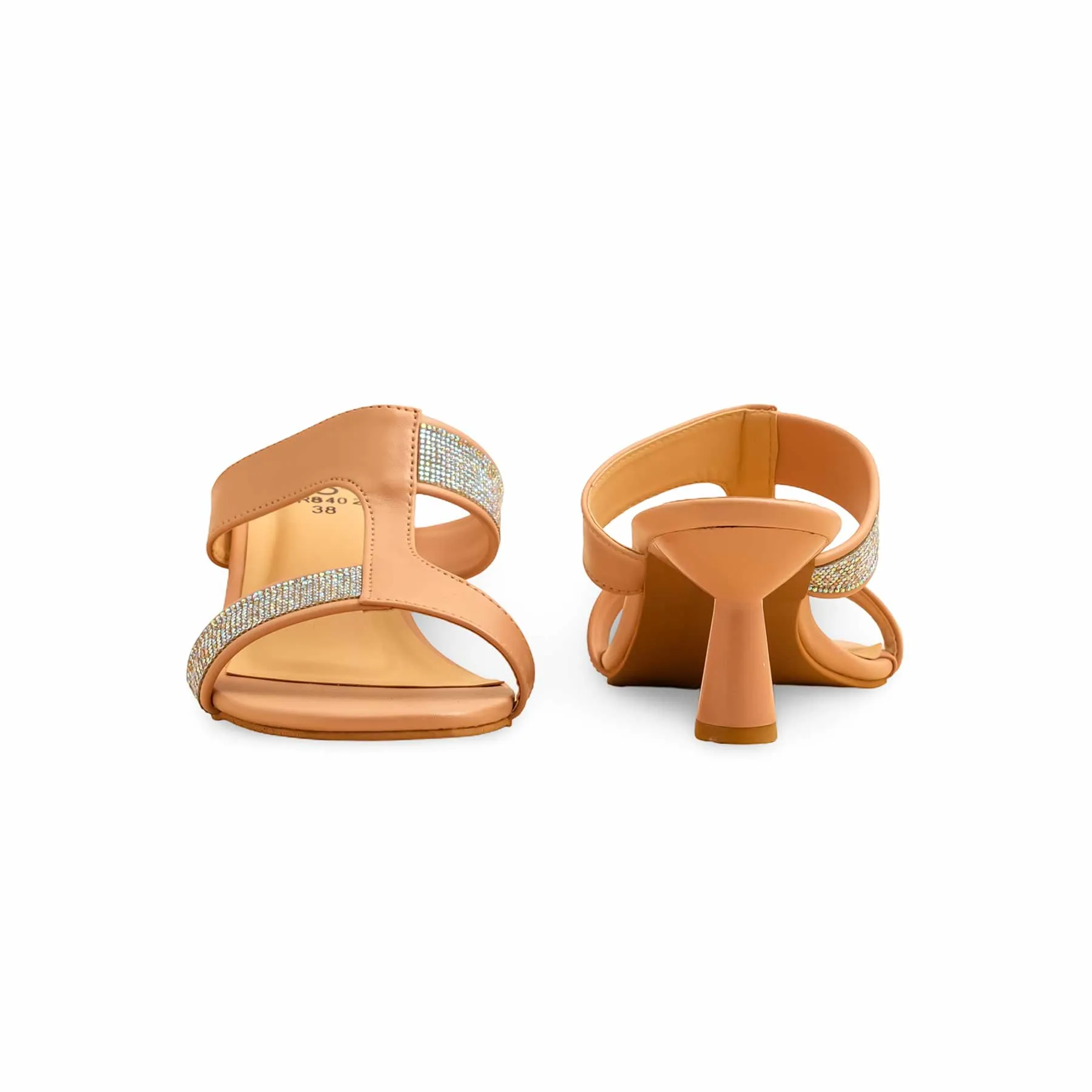 Wedding Boots Peach Formal Slipper FR8402