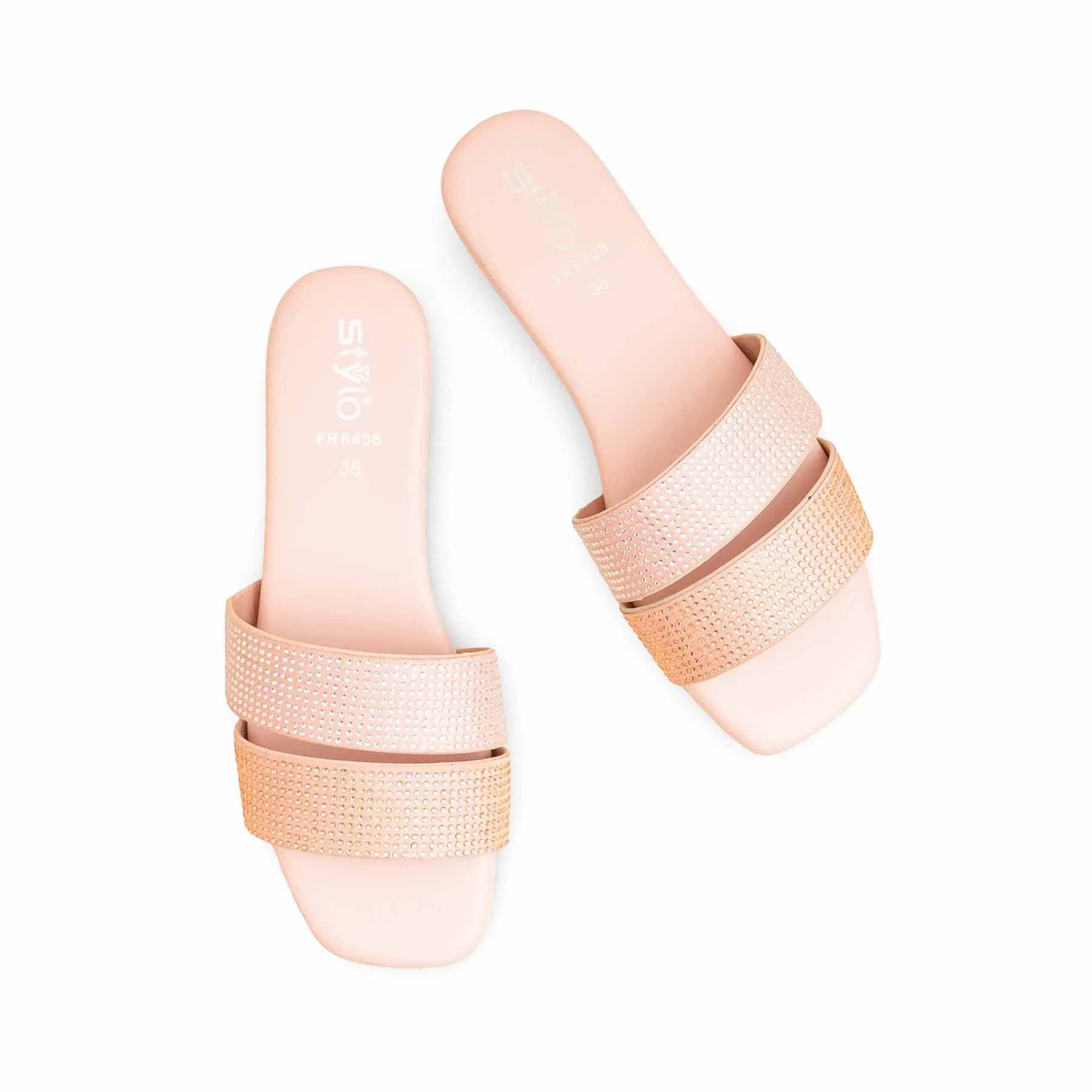 Peach Formal Slipper FR8408 Charity Mood