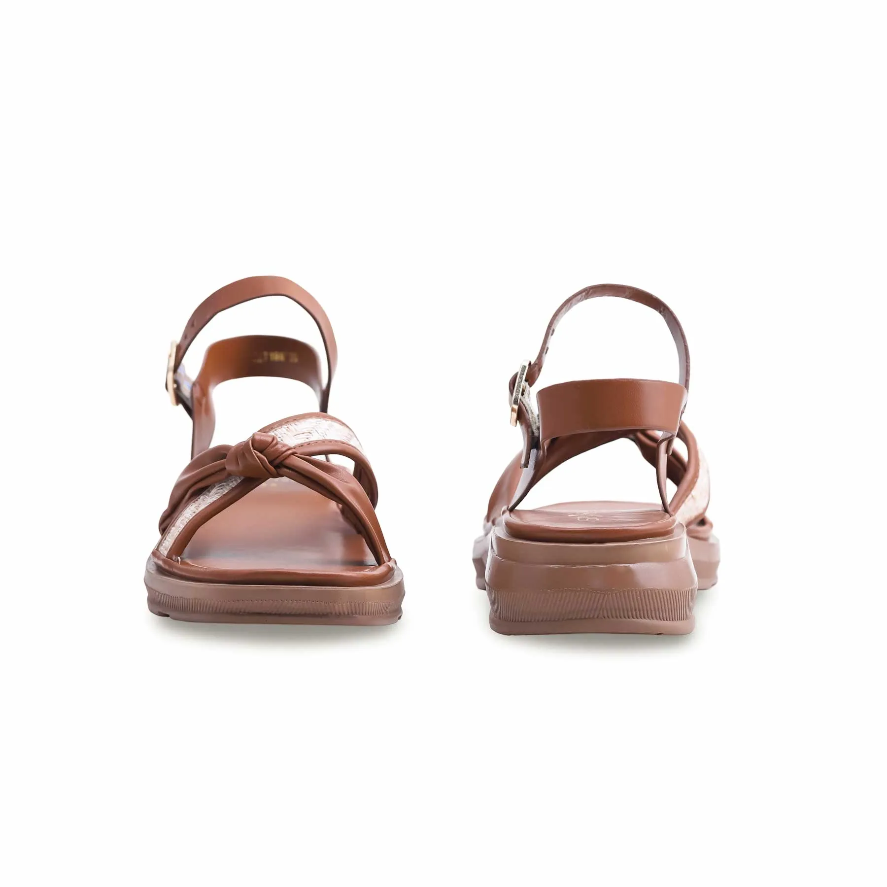 Fast Pick Shopping Glam Brown Casual Sandal CL7186