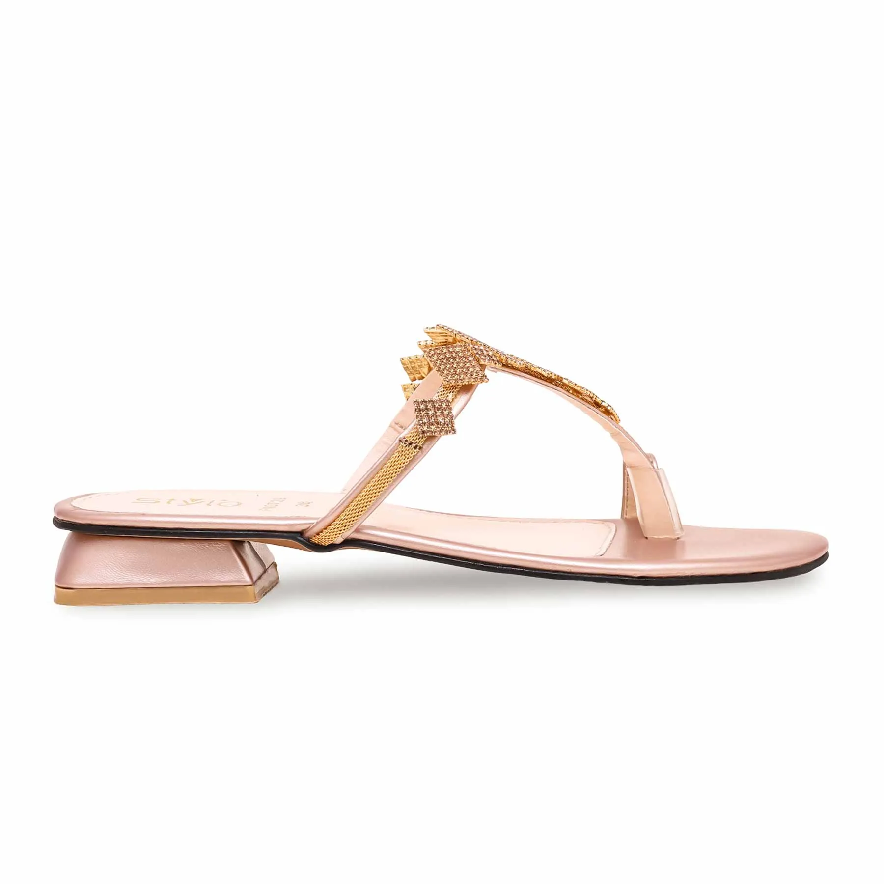 Golden Fancy Chappal FN0729 Wedding Boots