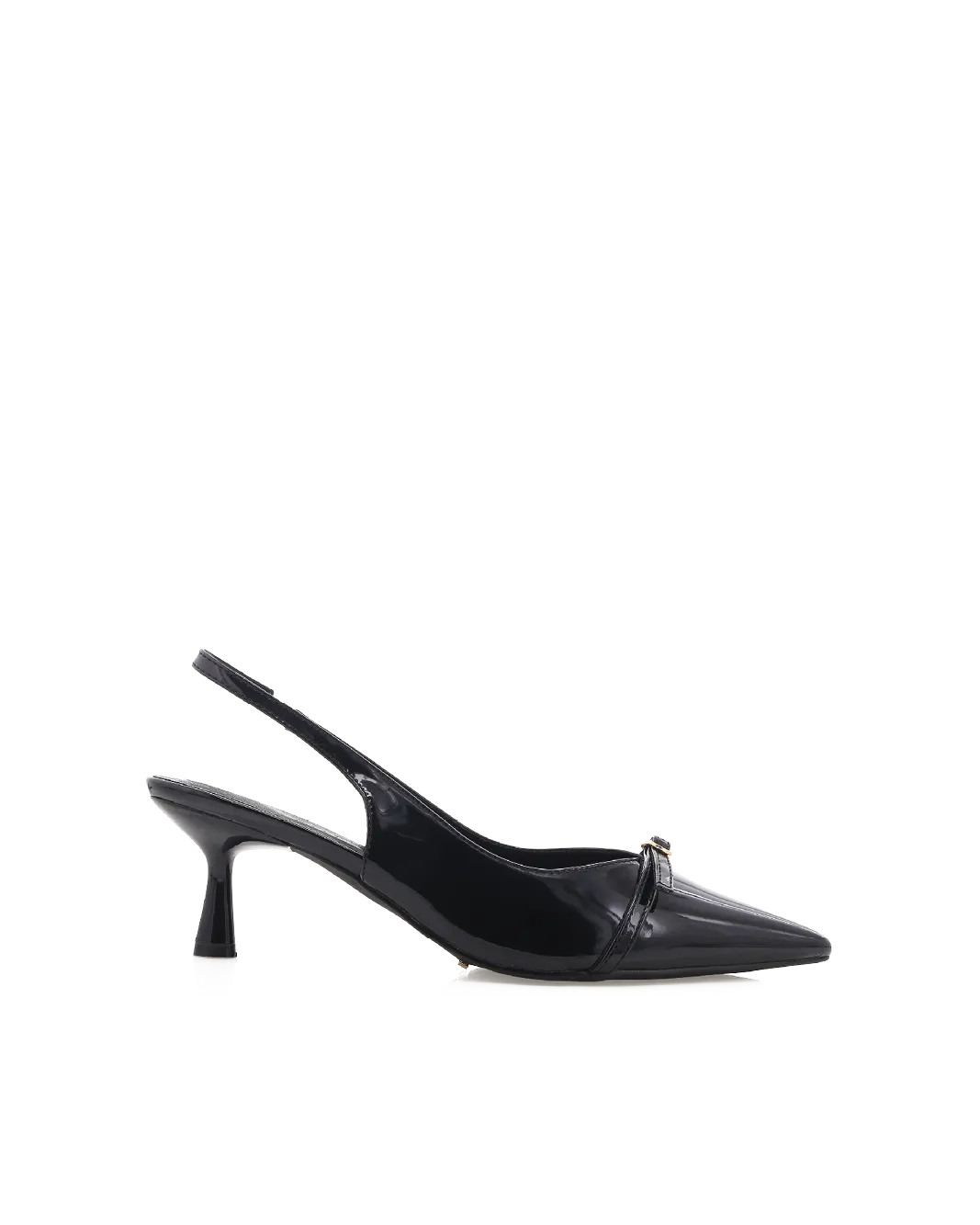 KADENCE - BLACK PATENT Posture Boost Open Toe Sandals