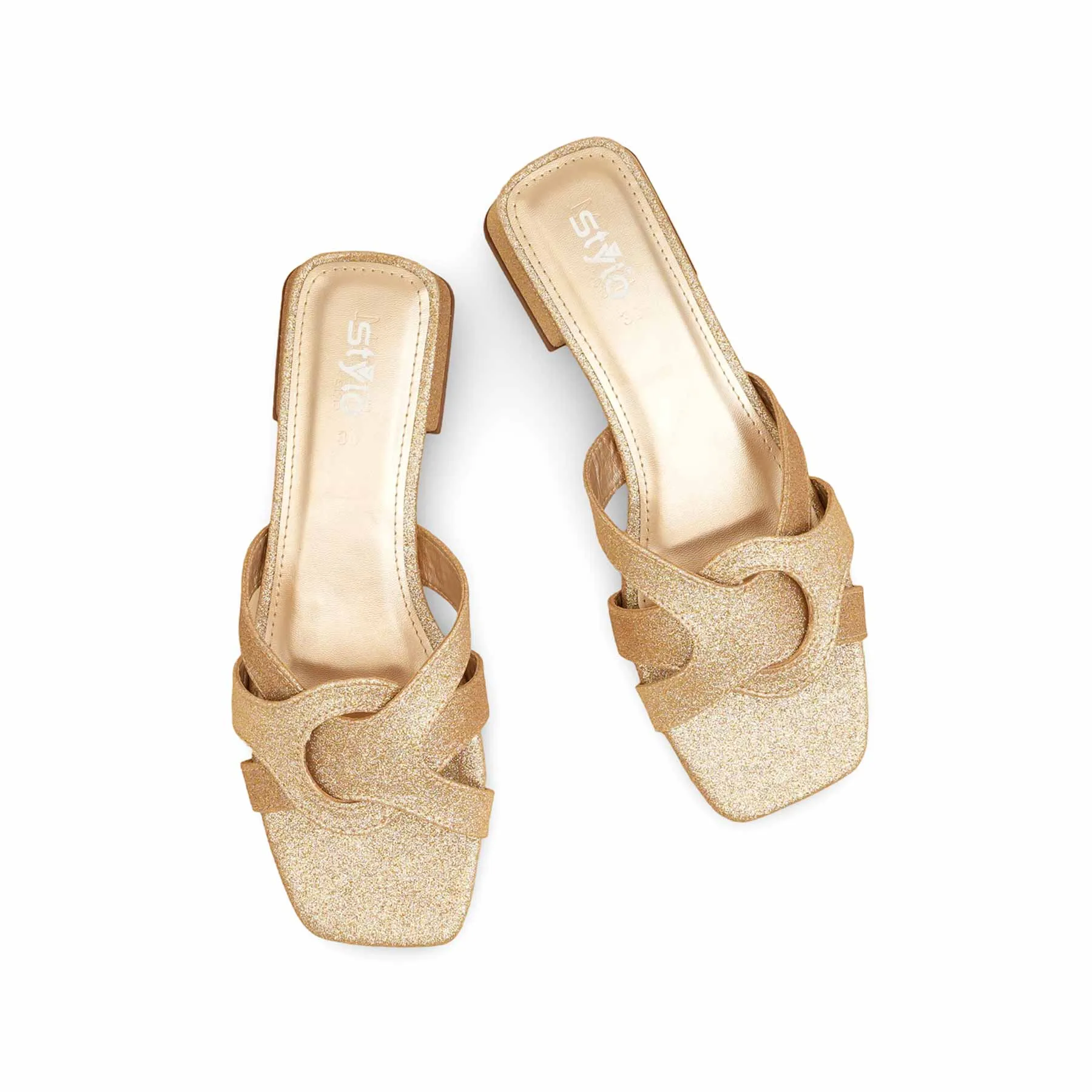 Heat Guard Everyday Comfort Golden Formal Slipper For Women FRS003