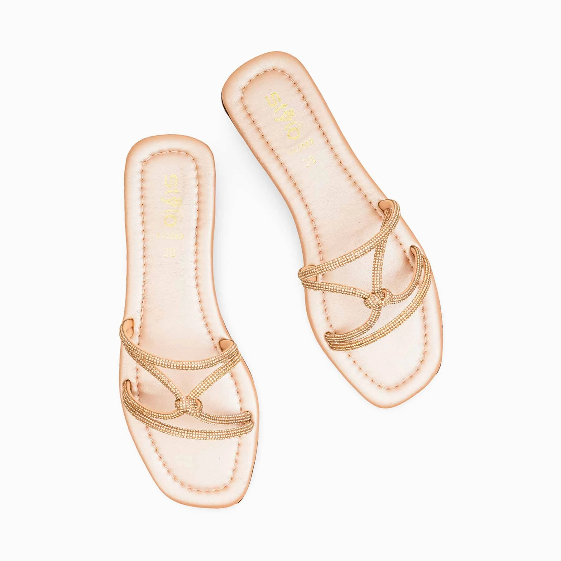 Peach Casual Slipper For Ladies CL2087 Cozy Padding Balcony Look