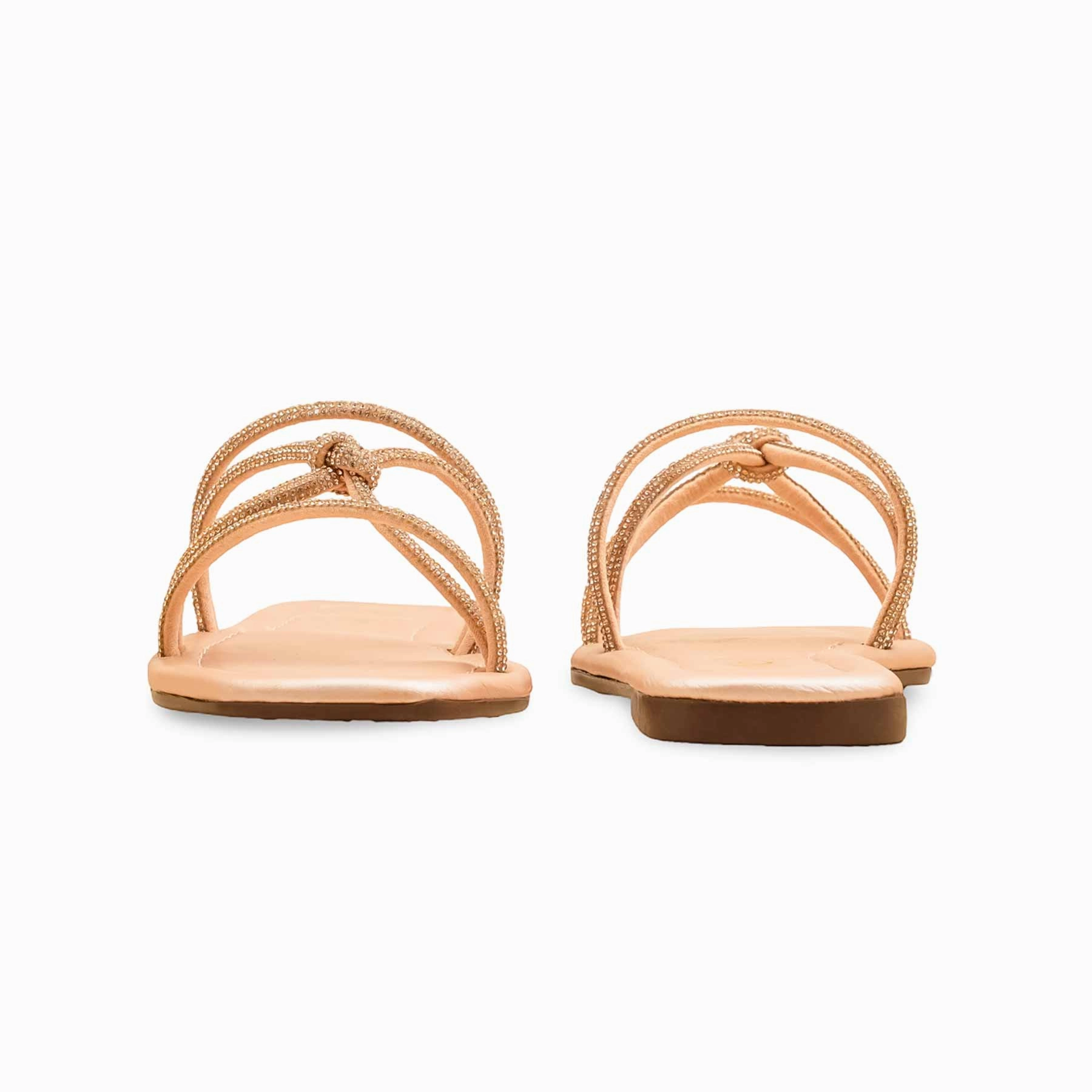 Comfortable Step Peach Casual Slipper For Ladies CL2087