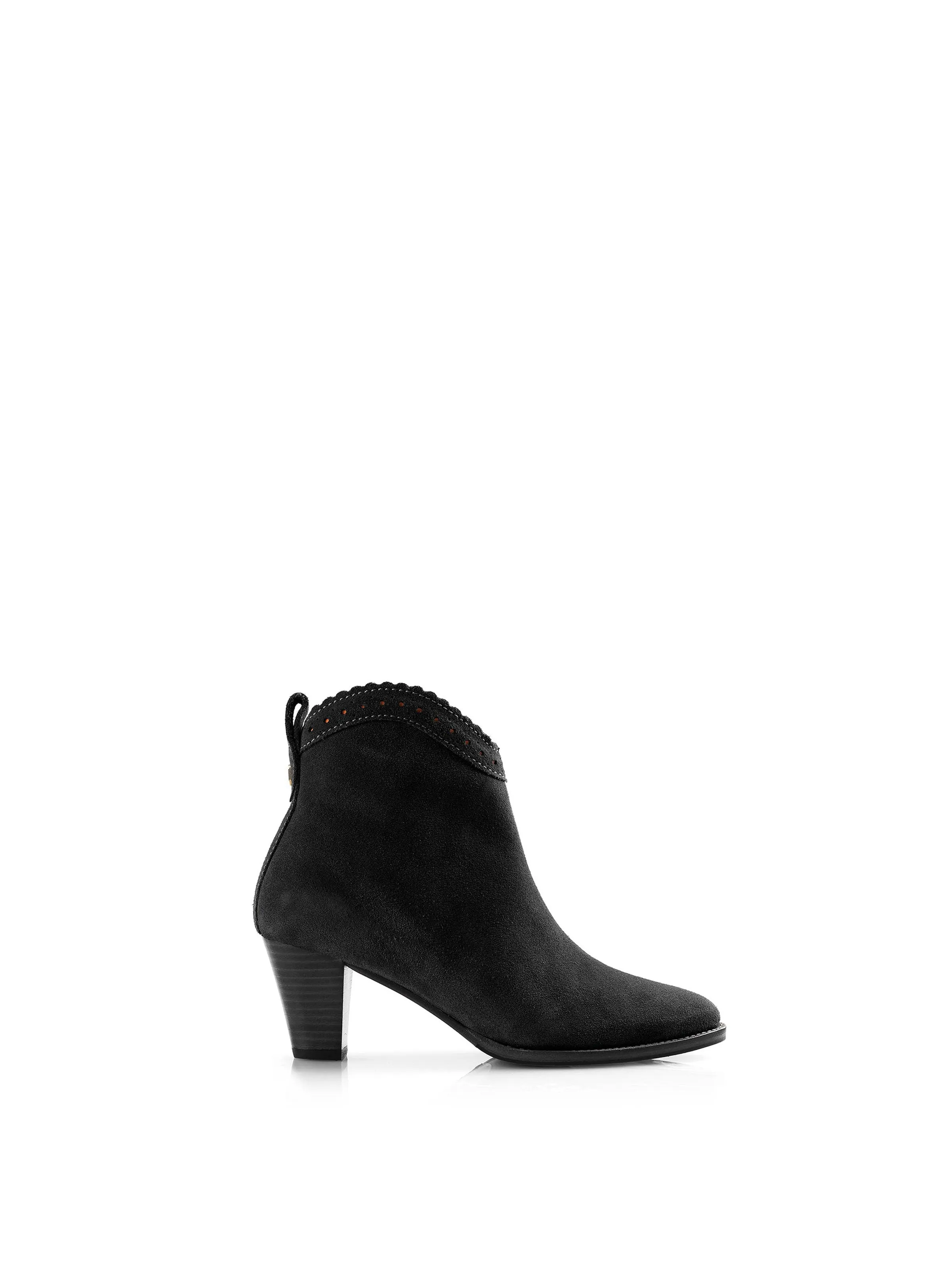 No Tie Ergonomic Design Regina Ankle Boot - Black
