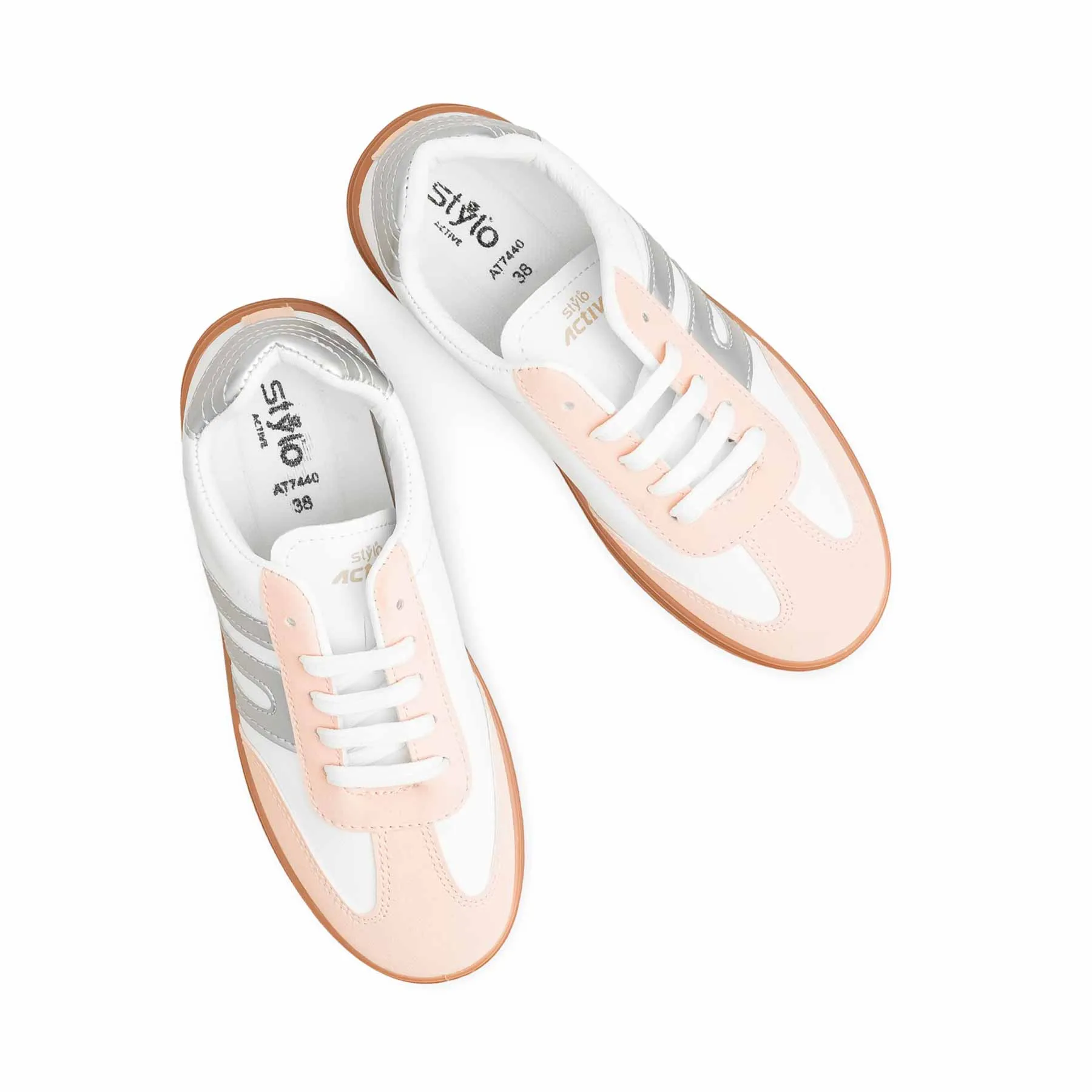 Pink Casual Sneaker AT7440 Breathability Enhanced Subtle design