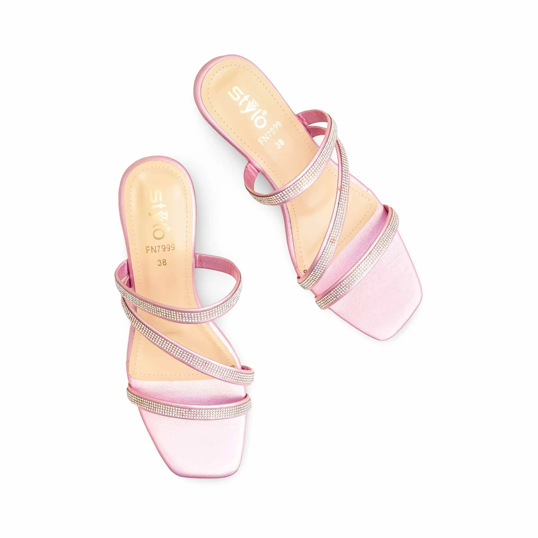 Premium Craft Pink Fancy Slipper For Women FN7999