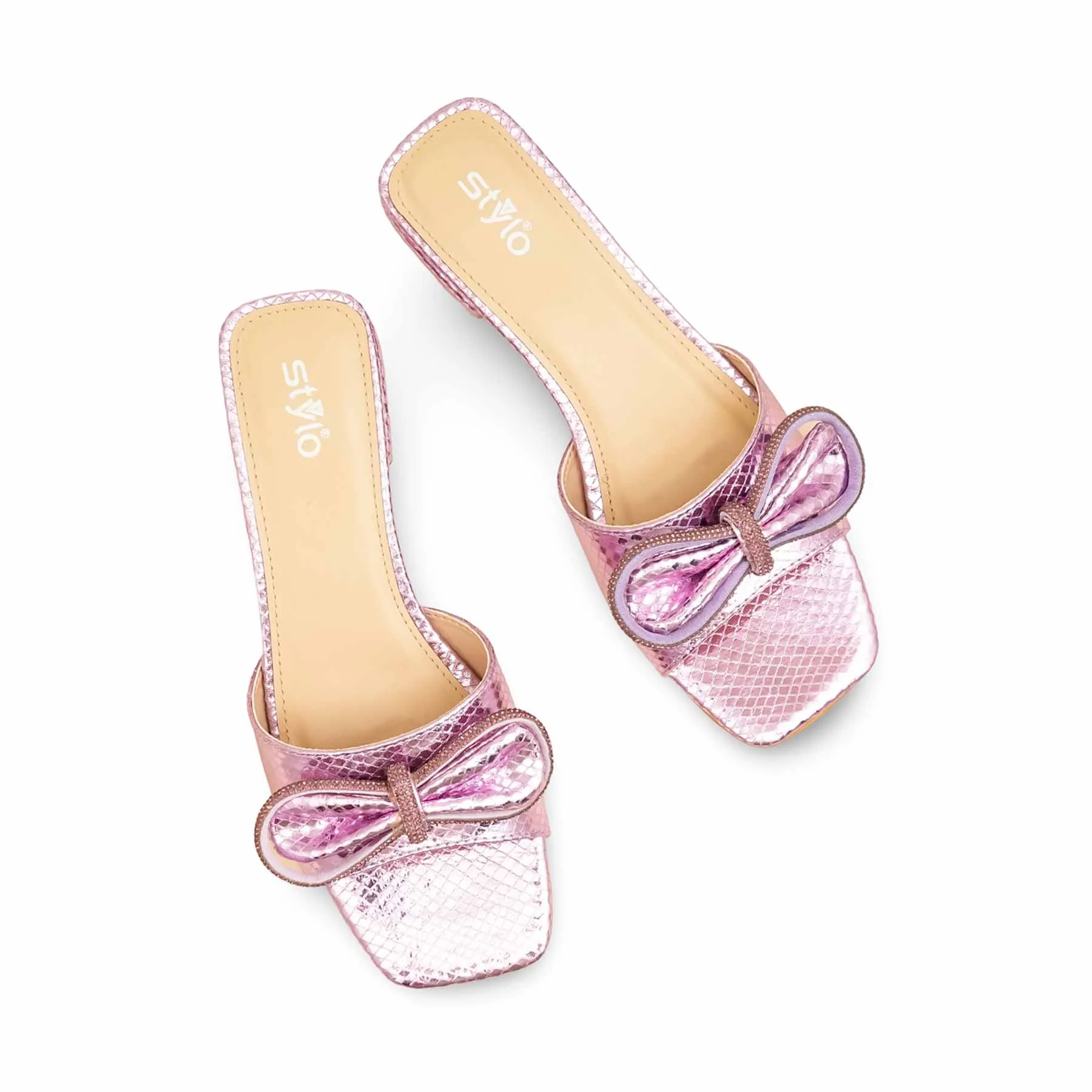 All Day Glam Pink Formal Slipper For Women FRS006