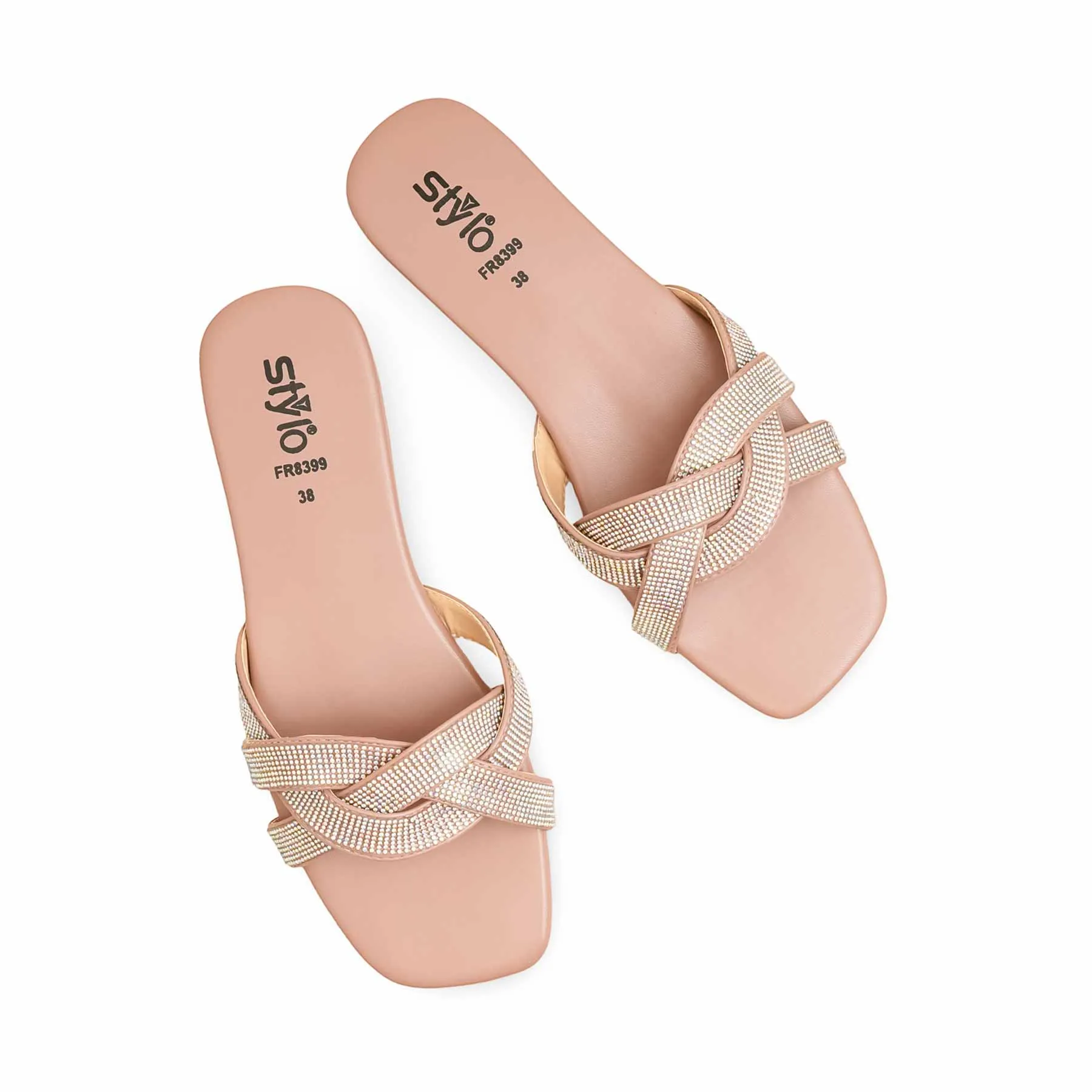 Pink Formal Slipper FR8399 Relaxing Step Main Street