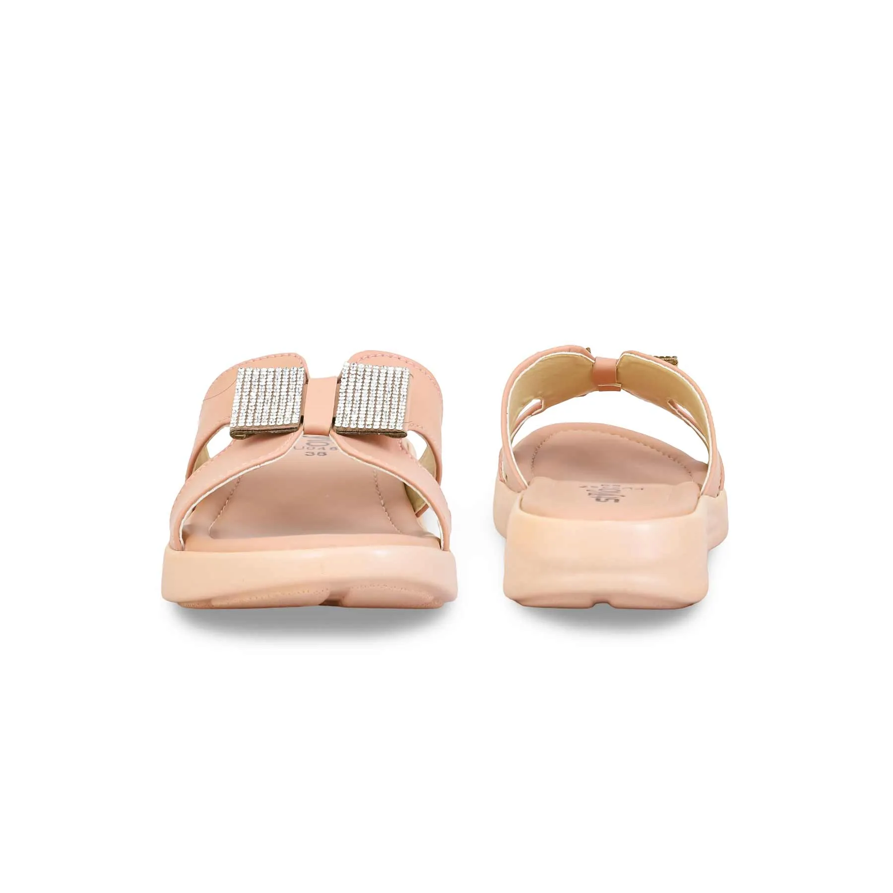 Premium boots Embellished Pink Formal Slipper PU0487