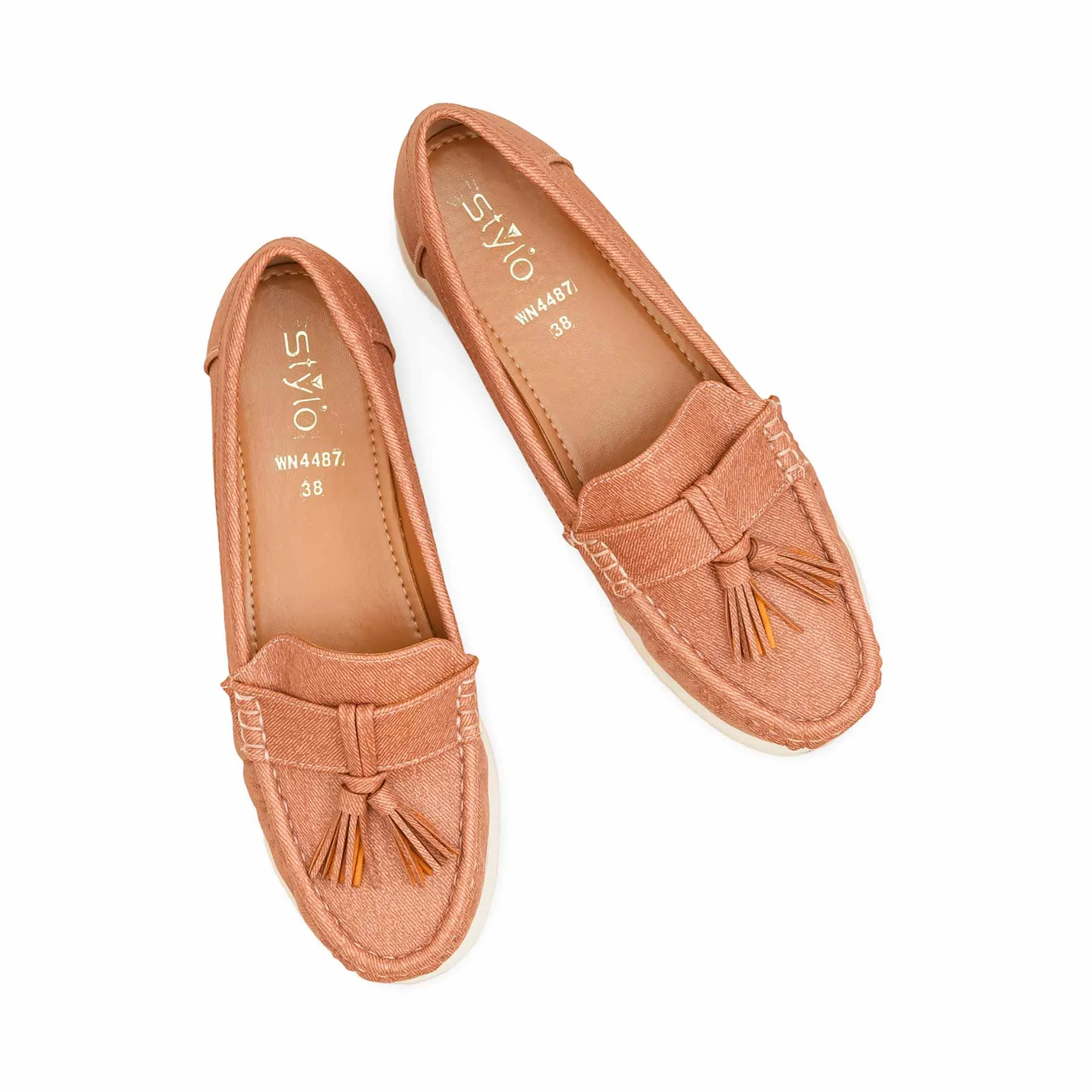 Pink Moccasin For Women WN4487 Marina Walk Comfort arch