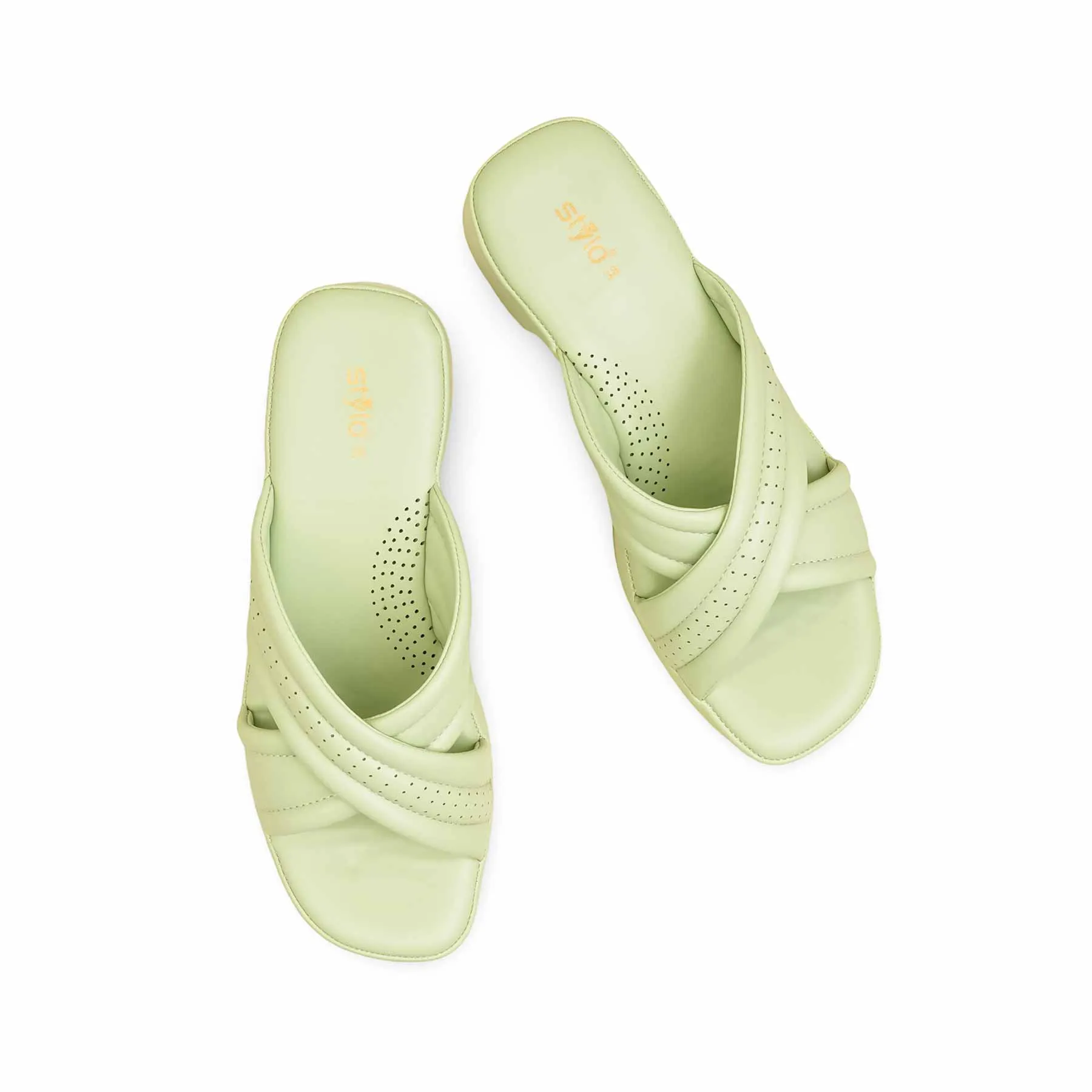 Iconic Shape PISTAGREEN Formal Slipper For Women PU0619