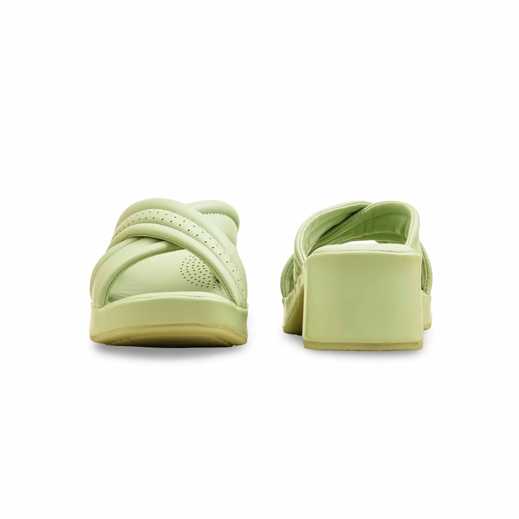 Walk With Confidence PISTAGREEN Formal Slipper For Women PU0619