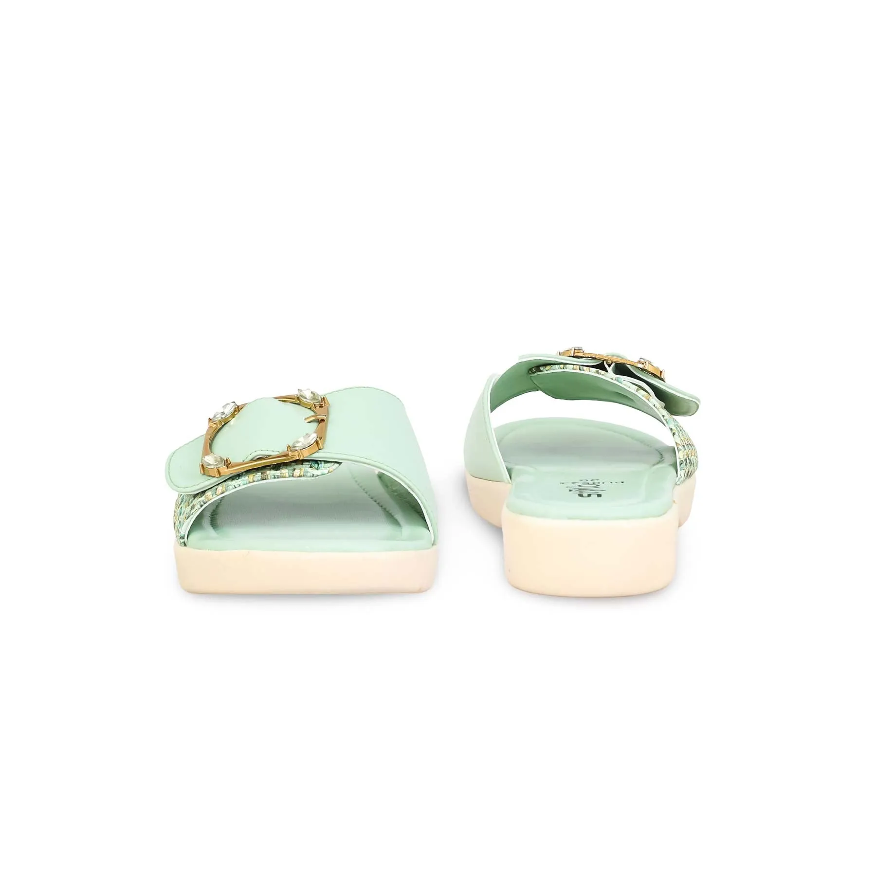 Fall Glow PISTAGREEN Formal Slipper PU0523