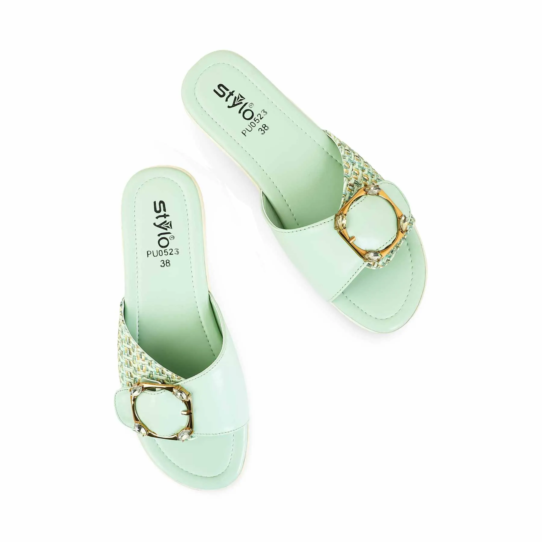 Comfortable Boots PISTAGREEN Formal Slipper PU0523