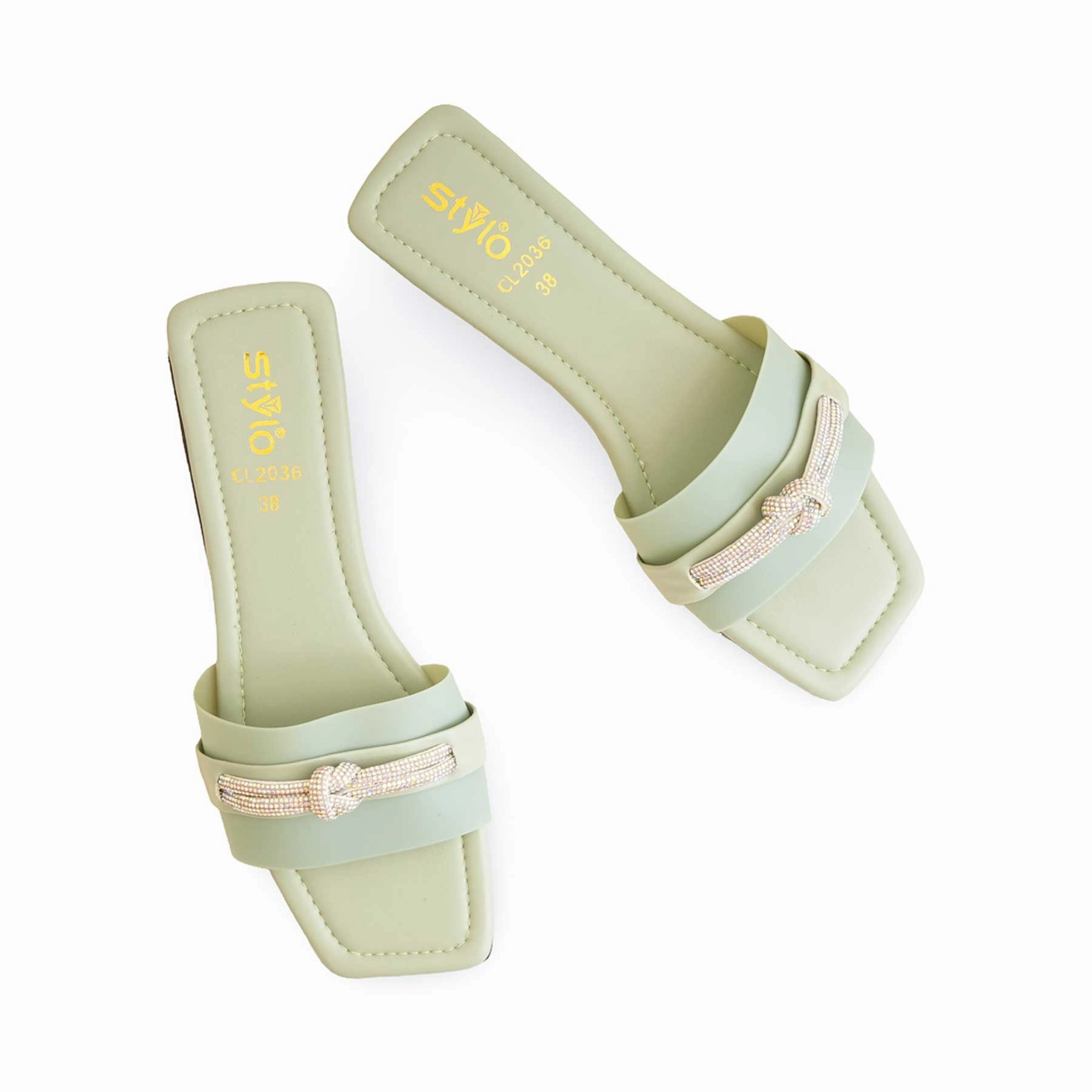 School Play Trade Day PISTAGREEN Casual Slipper For Ladies CL2036