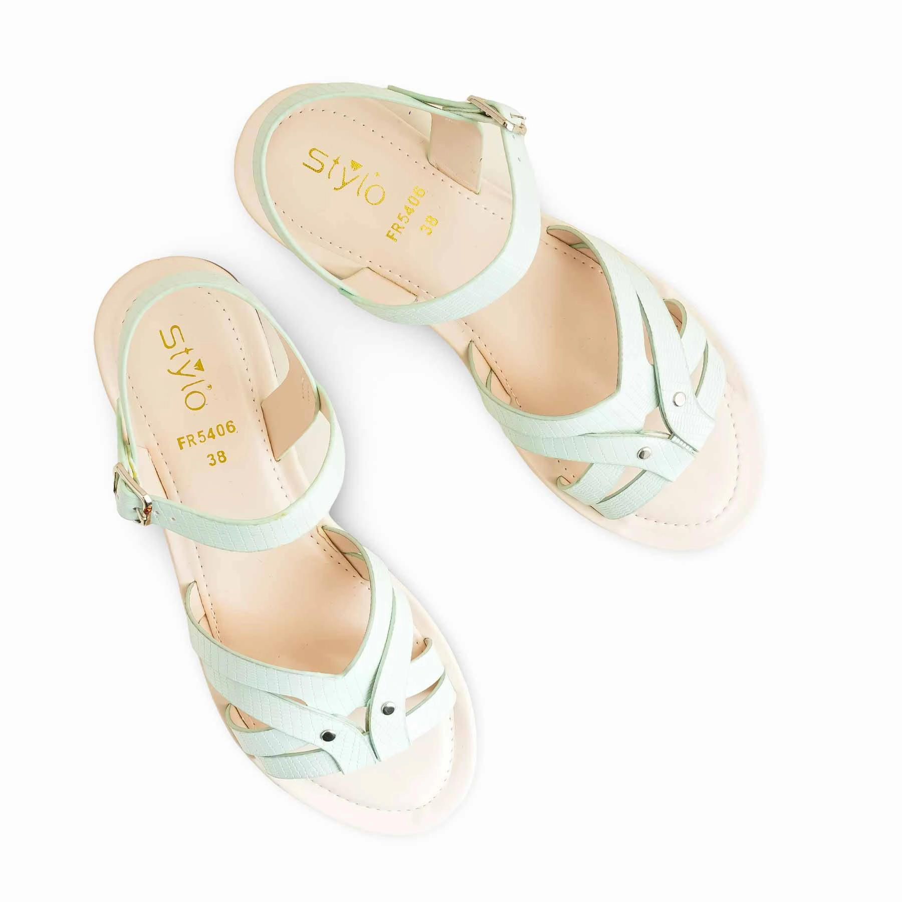 Main Path Easy-to-Wear Shoes PISTAGREEN Formal Women Sandal FR5406