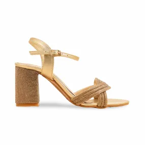Golden Fancy Sandal FN6173 NYC Chic