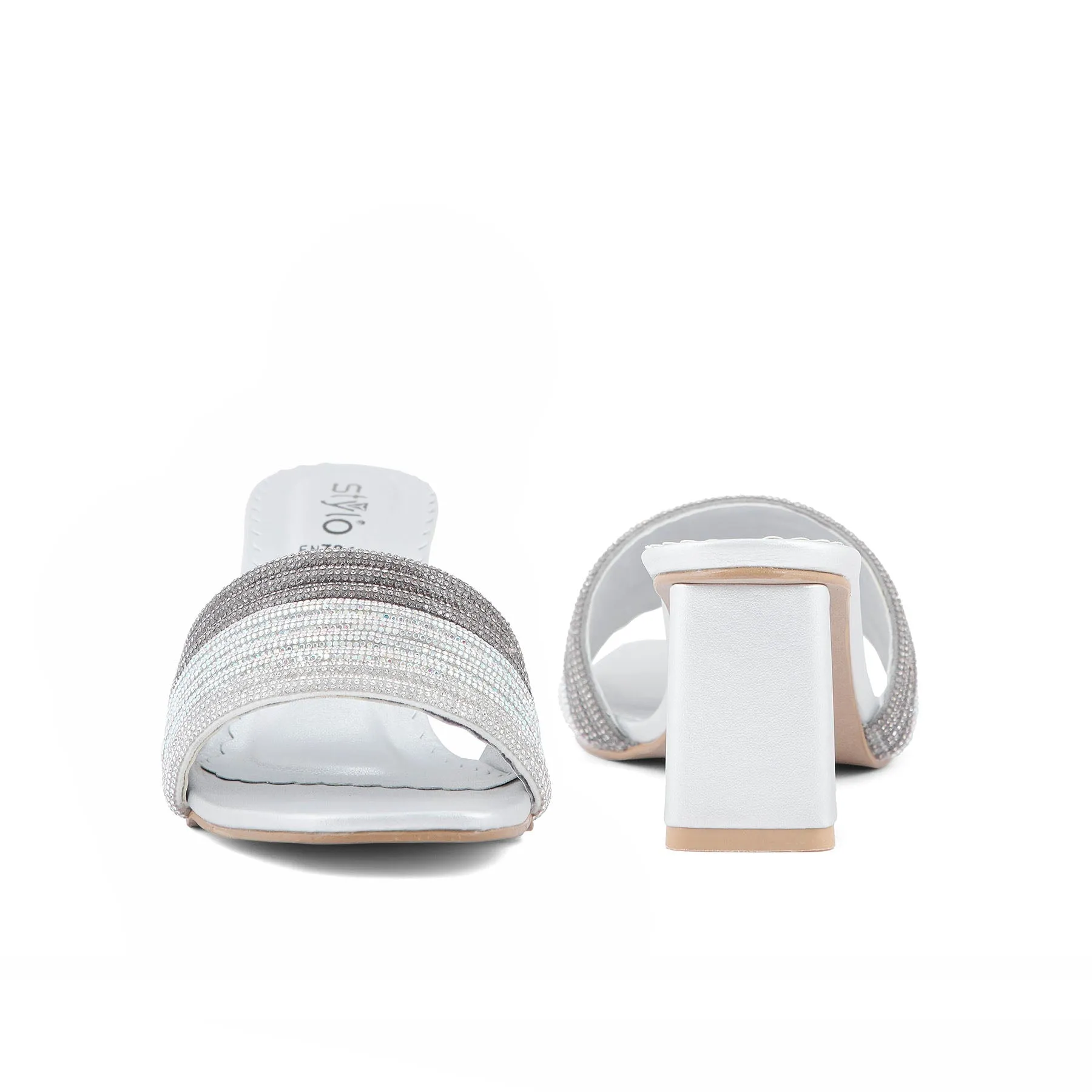 Silver Fancy Slipper FN7815 Feminine Spark Birthday Bash