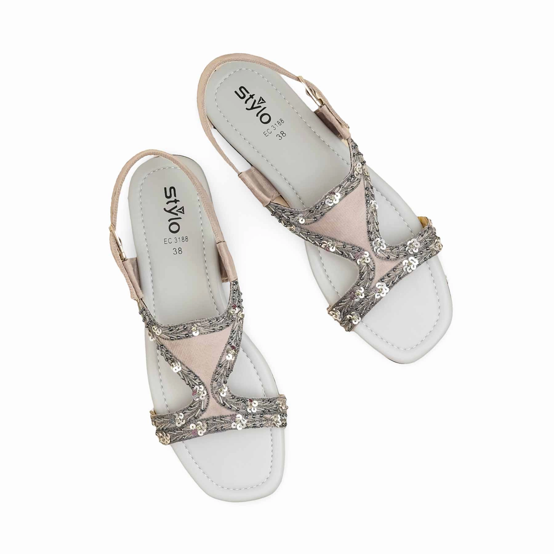 Reinforced Seams All-day Comfort Shoes Grey Fancy Kohaty For Women EC3188