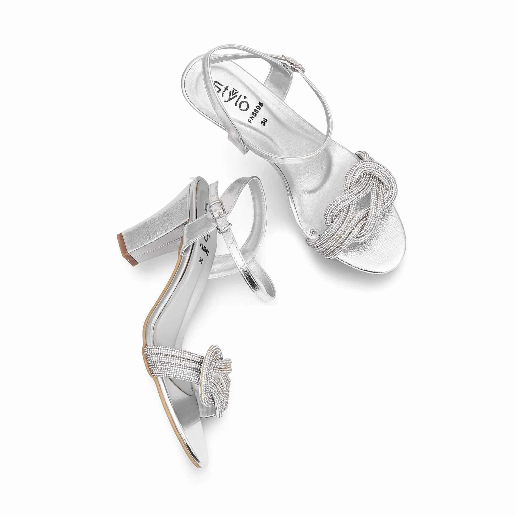 Work Chic Silver Fancy Sandal FN5895