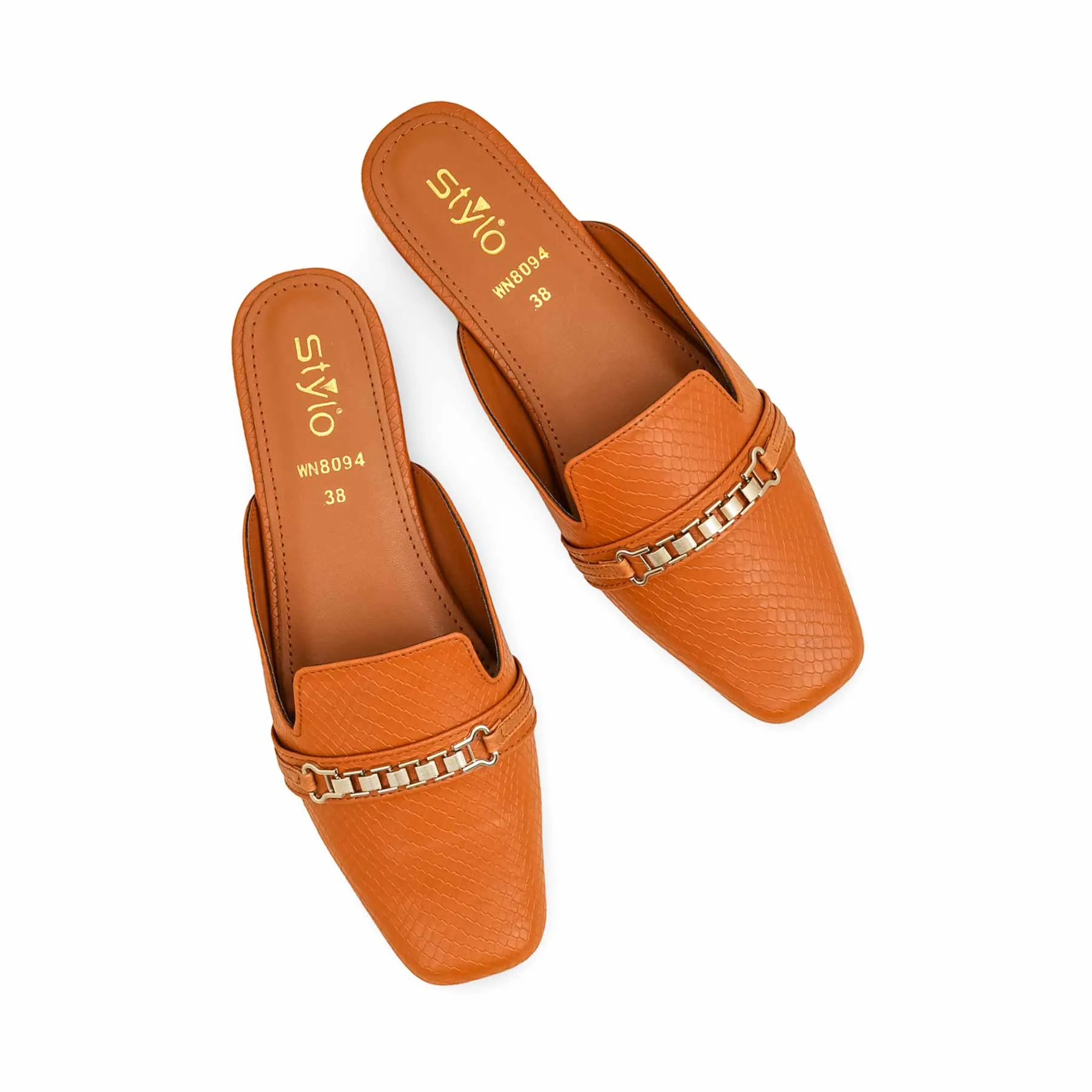 Arch support Tan Back Open For Women WN8094