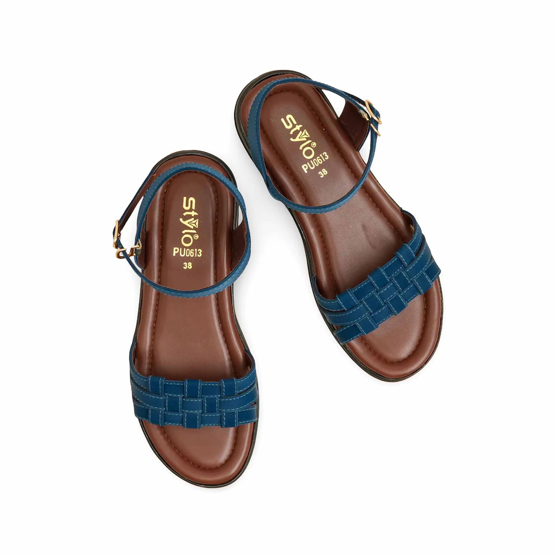 Teal Blue Formal Sandal PU0613 Comfort Plus All-Purpose Wear