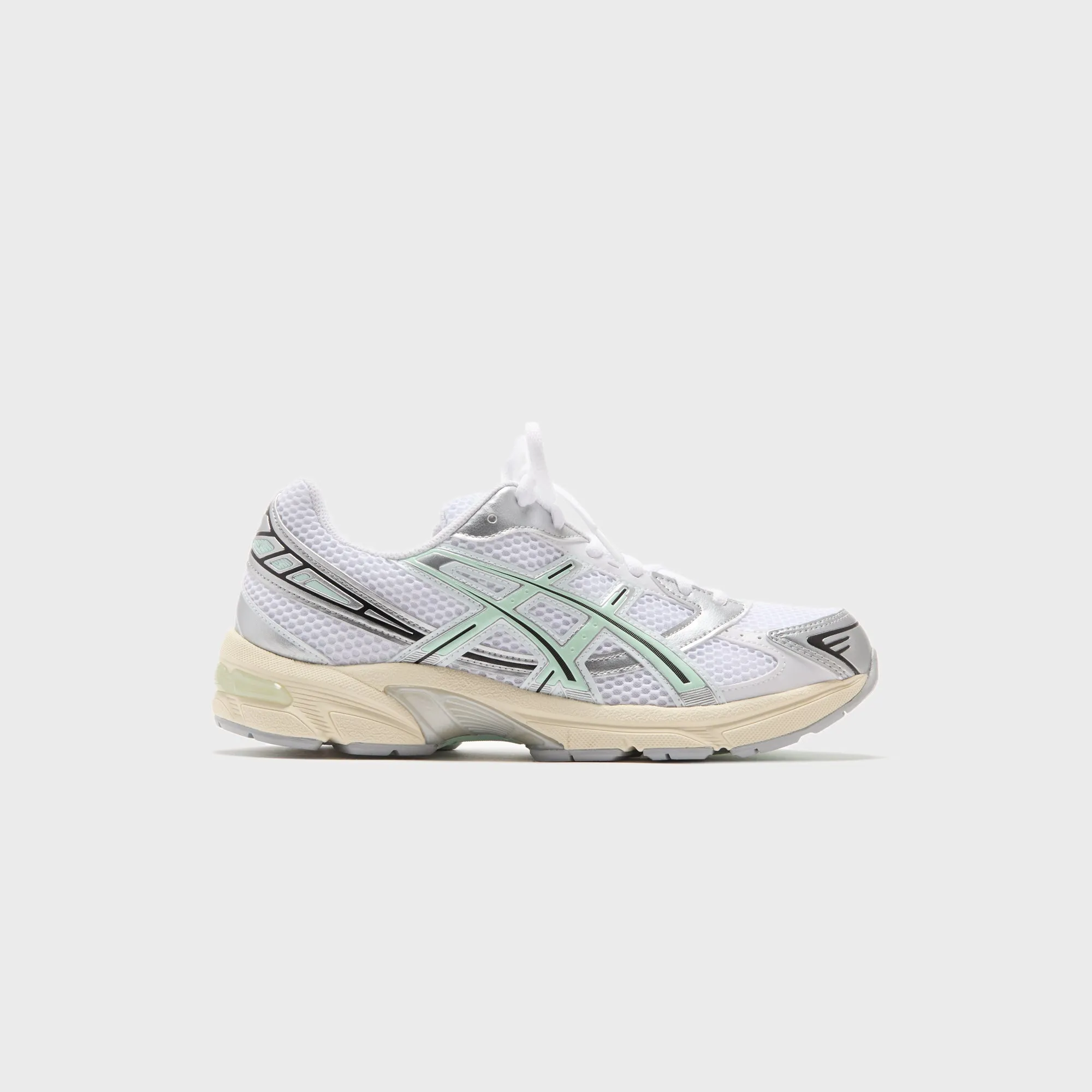 High arch support Walk Time ASICS WMNS Gel-1130 - White / Mint Tint