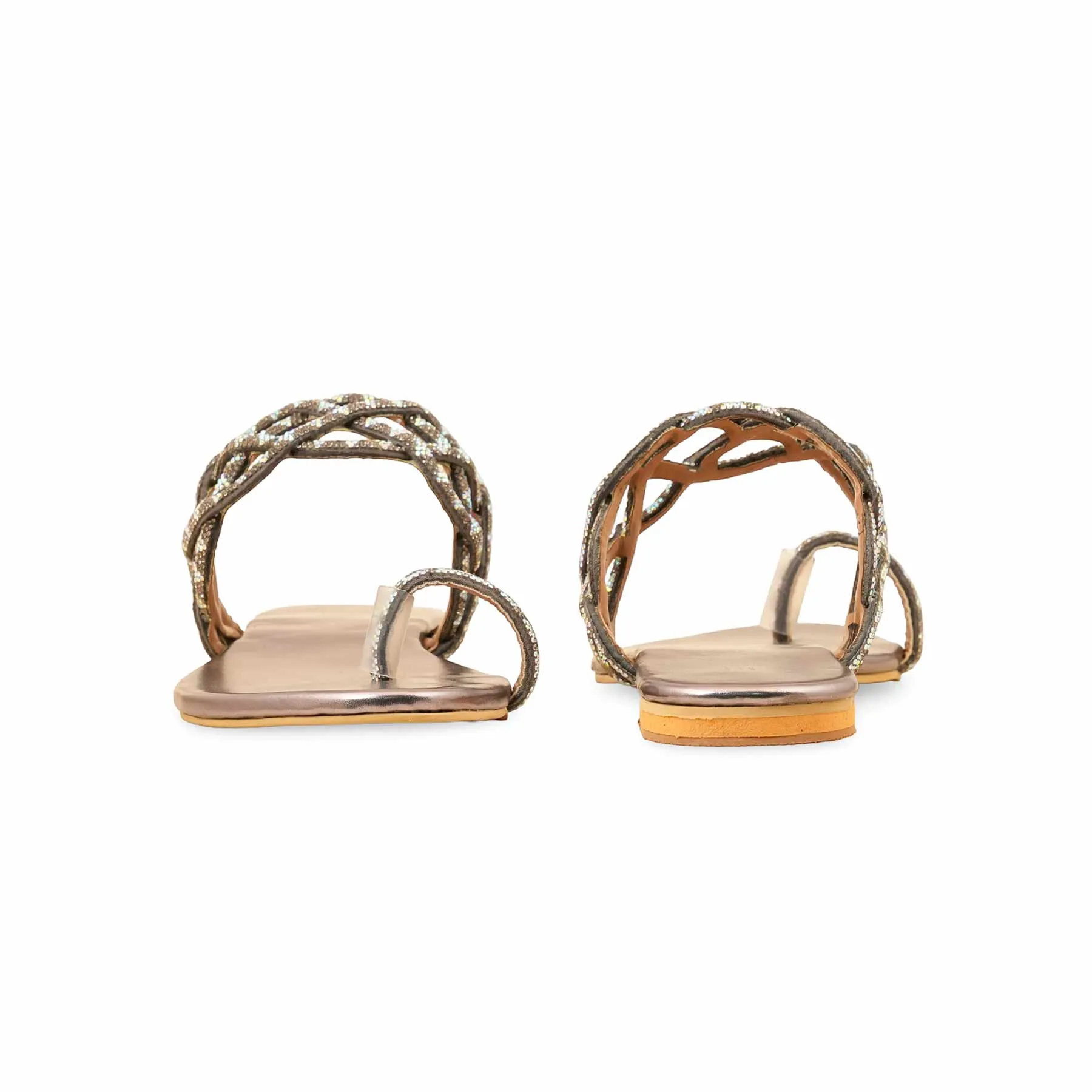 Grey Fancy Chappal FN0804 Street Mood