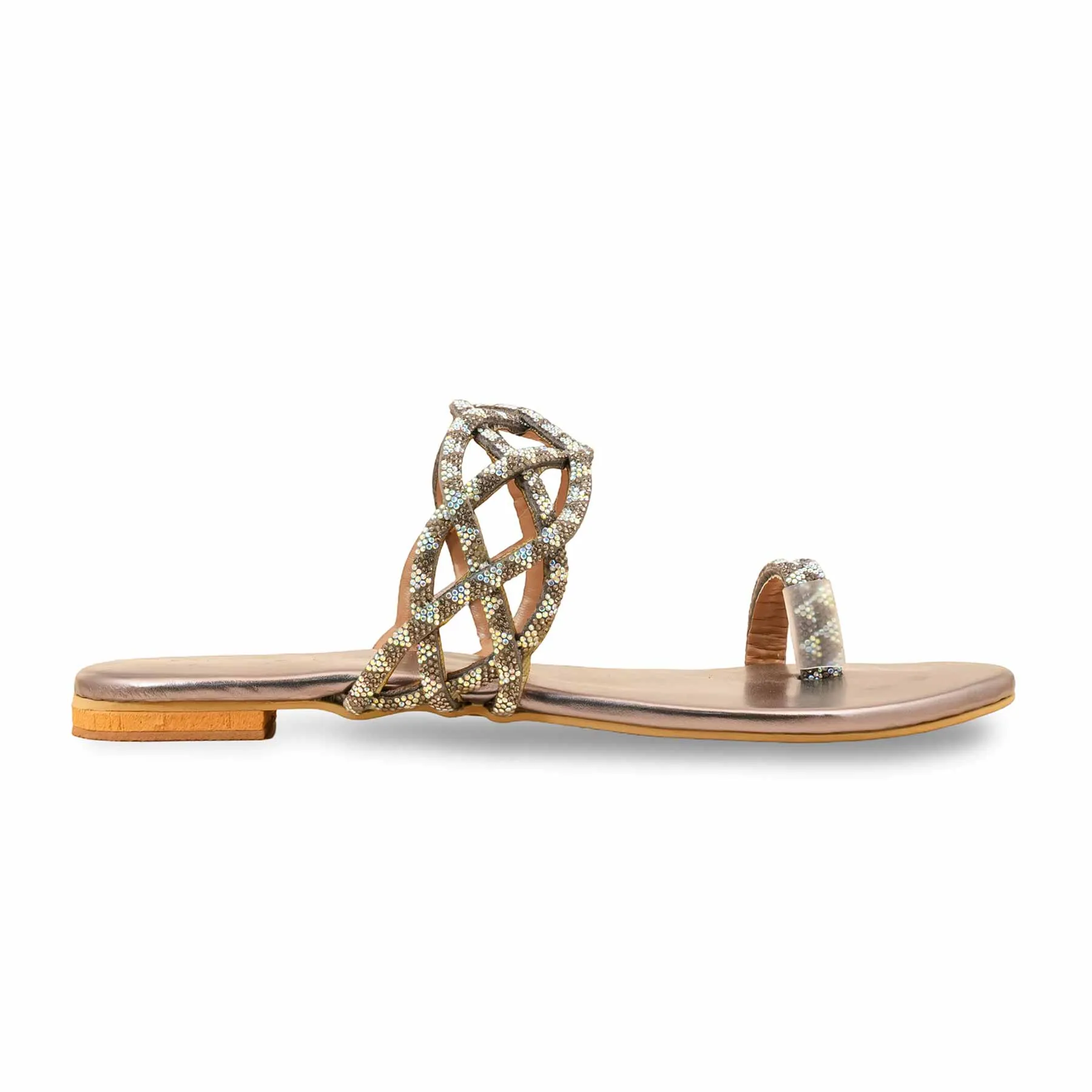 Music Mood Club Glow Grey Fancy Chappal FN0804