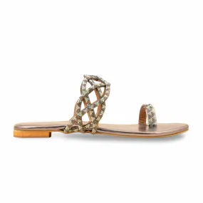 Music Mood Club Glow Grey Fancy Chappal FN0804