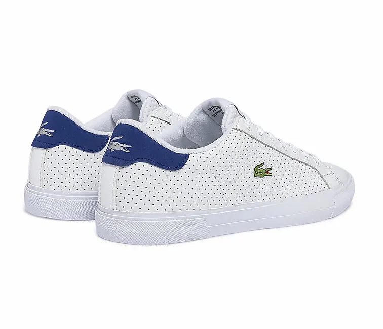 Fashion Must-Have ScratchResistantSurface Men's Lacoste Lerond Plus 0722 (White/Blue)
