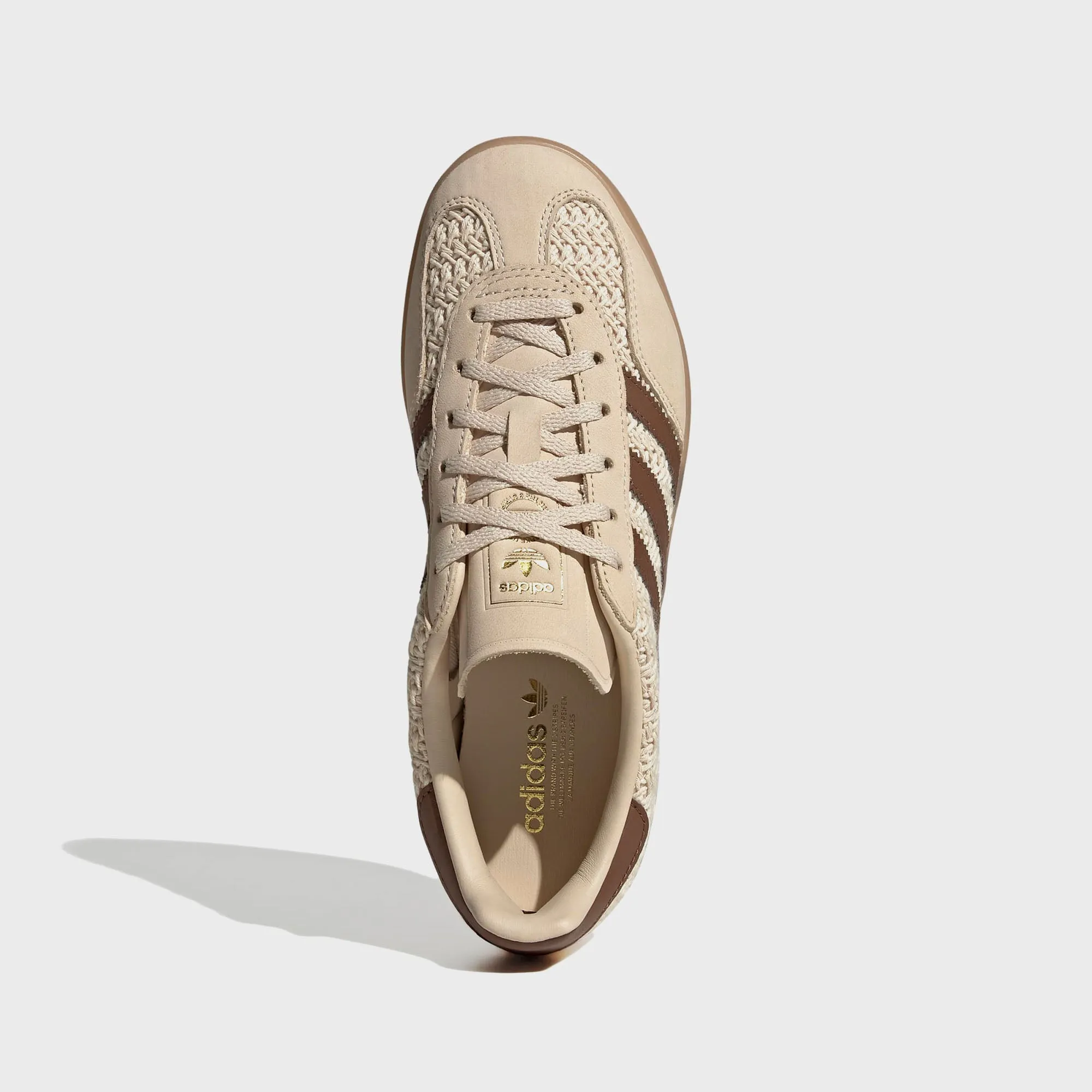 adidas Gazelle Indoor - Sand Strata / Preloved Brown / Gum 3 AdjustableFit Relax Walk