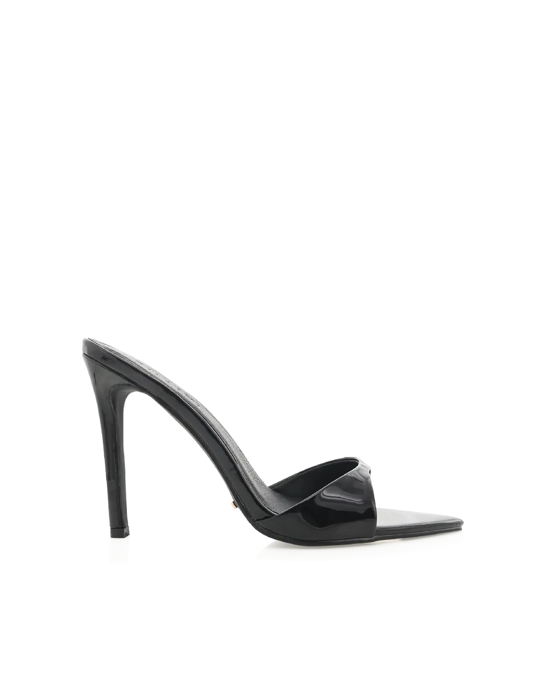QUINBY - BLACK PATENT Heroine Aura Open Toe Heels