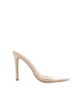 Glam Heels QUINETTE - NUDE PATENT-CLEAR
