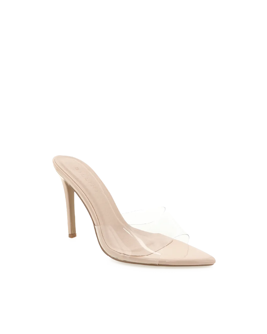QUINETTE - NUDE PATENT-CLEAR Birthday Spark Peep Toe