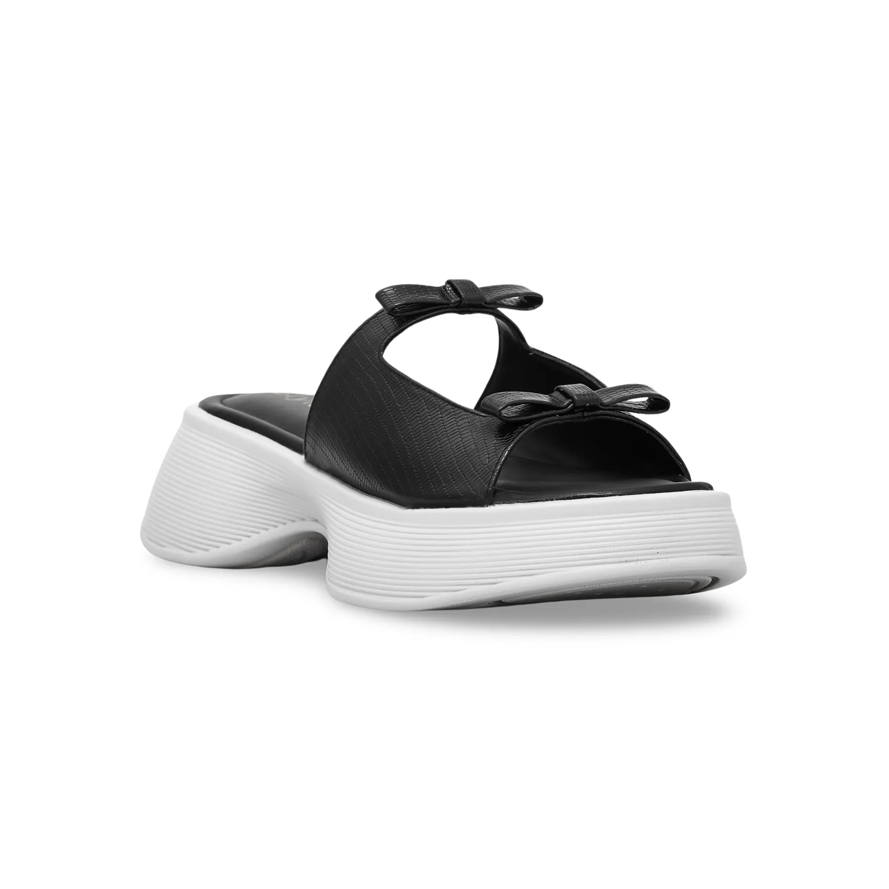 London Edge Party Guard Black Formal Slipper PU0134