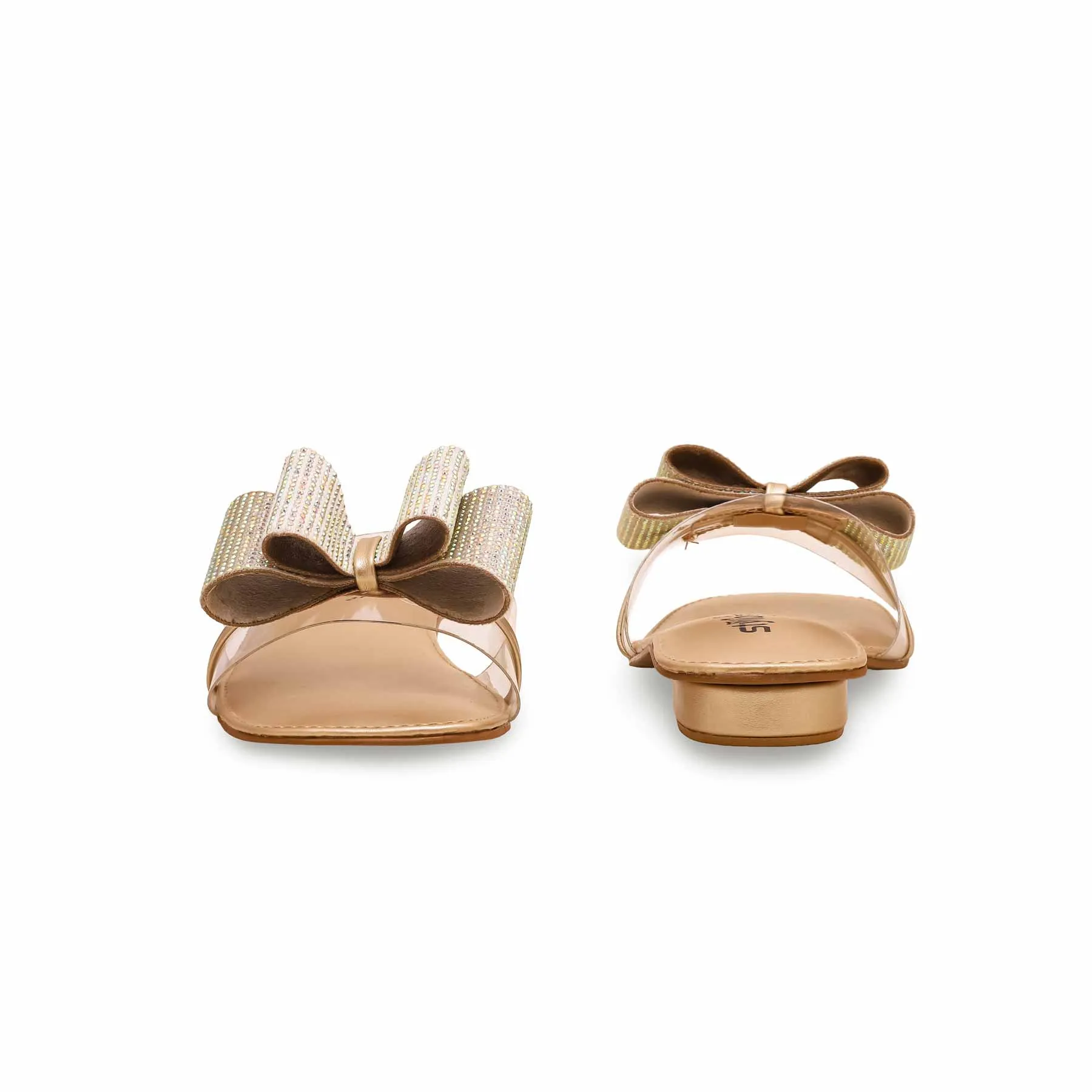 Golden Fancy Slipper For Women FN7875 Shopping Glam Luxury heels