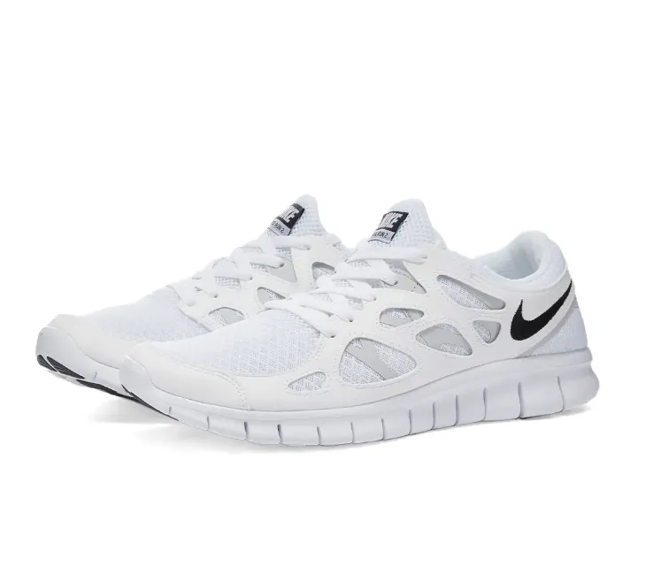 Men's Nike Free Run 2 (White/Black) Quick Fit