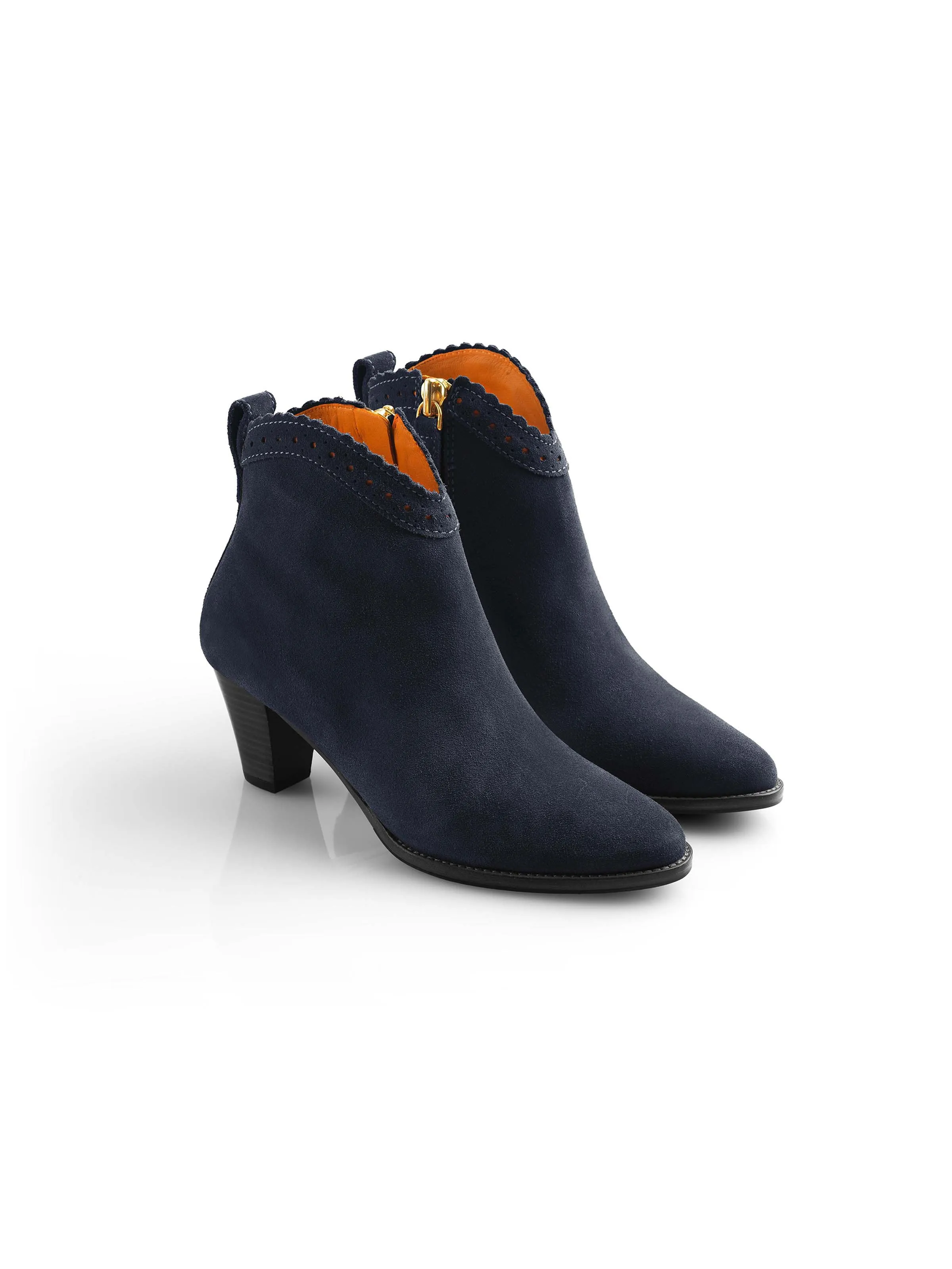 Regina Ankle Boot - Navy Mud Defense