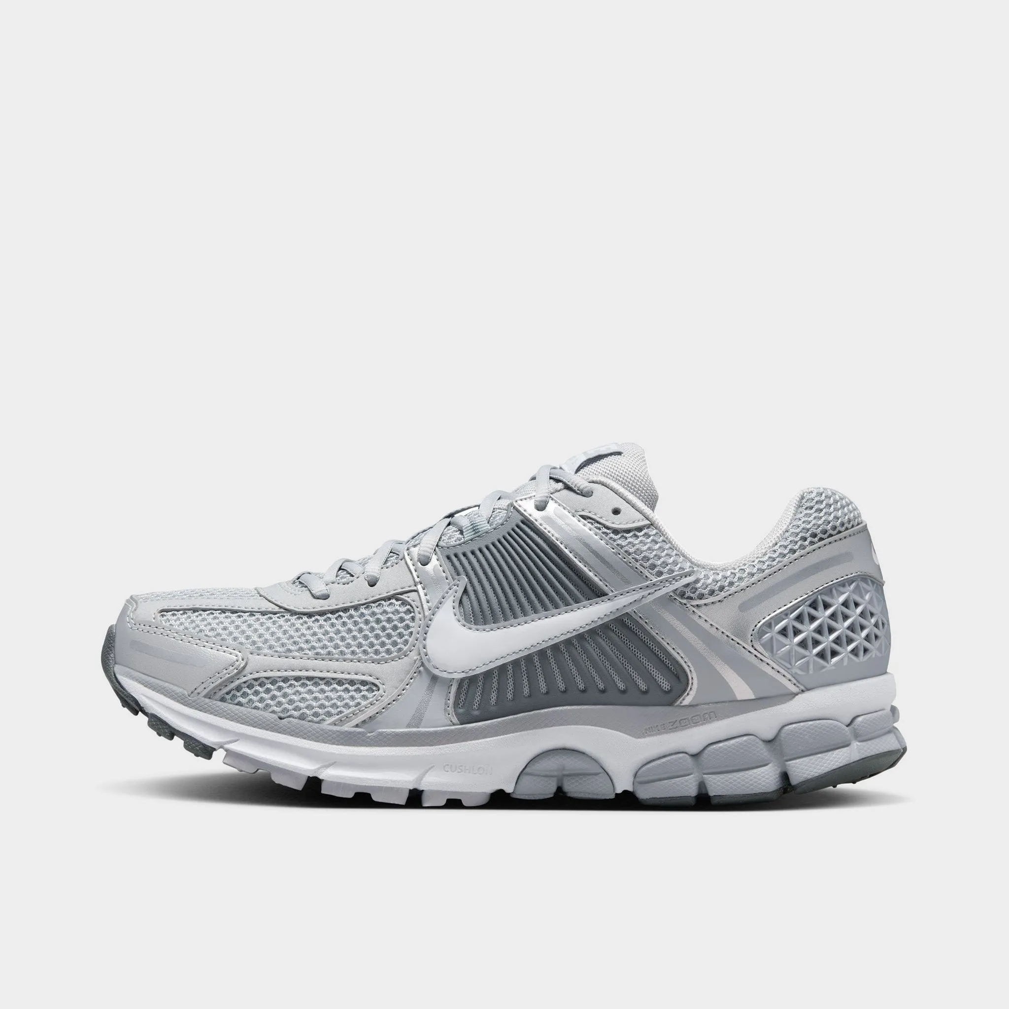 Nike Zoom Vomero 5 Wolf Grey / White - Metallic Silver Hexagonal Grip Tread Comfort Lining