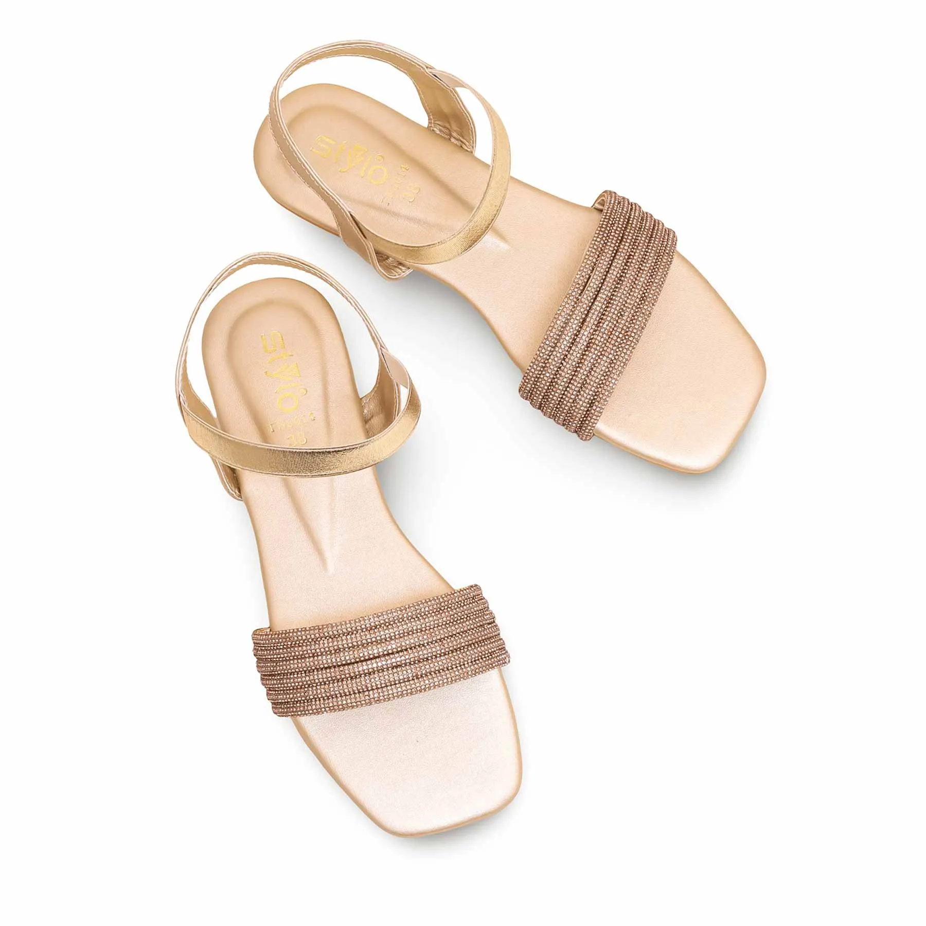Golden Fancy Sandal FN6014 Tokyo Look