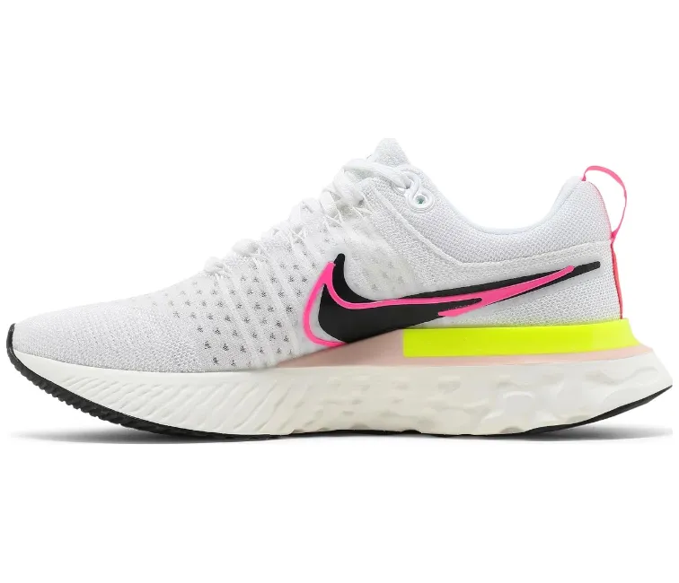Bounce Support Anatomical Contour Footbed Mens Nike React Infinity Run FK 2 (Sail / Pink Blast)