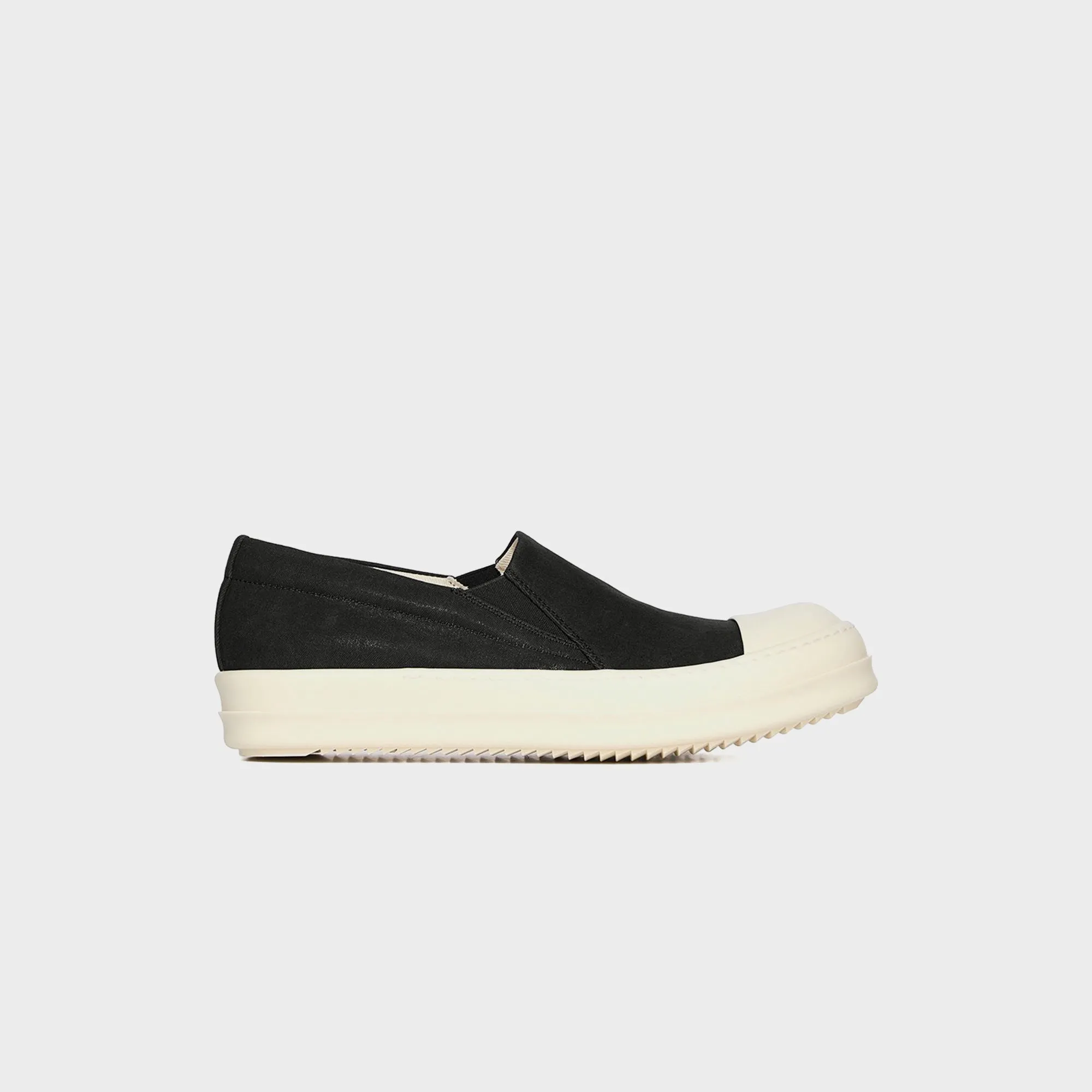 Rick Owens Boat Sneaks Scarpe - Denim Black / Milk / Milk Cush Pad