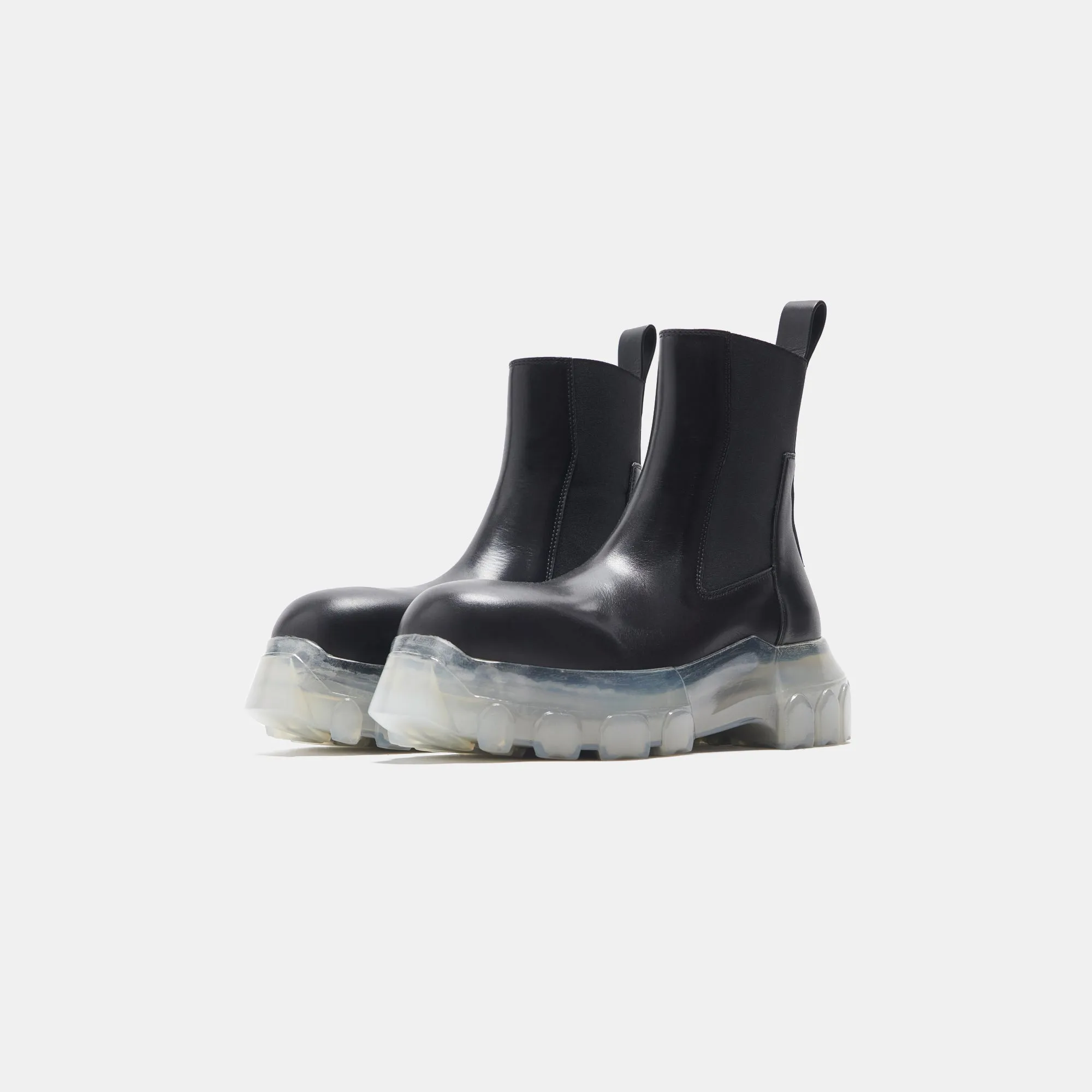 Sustainable production Rick Owens WMNS Beatle Bozo Tractor - Black / Clear