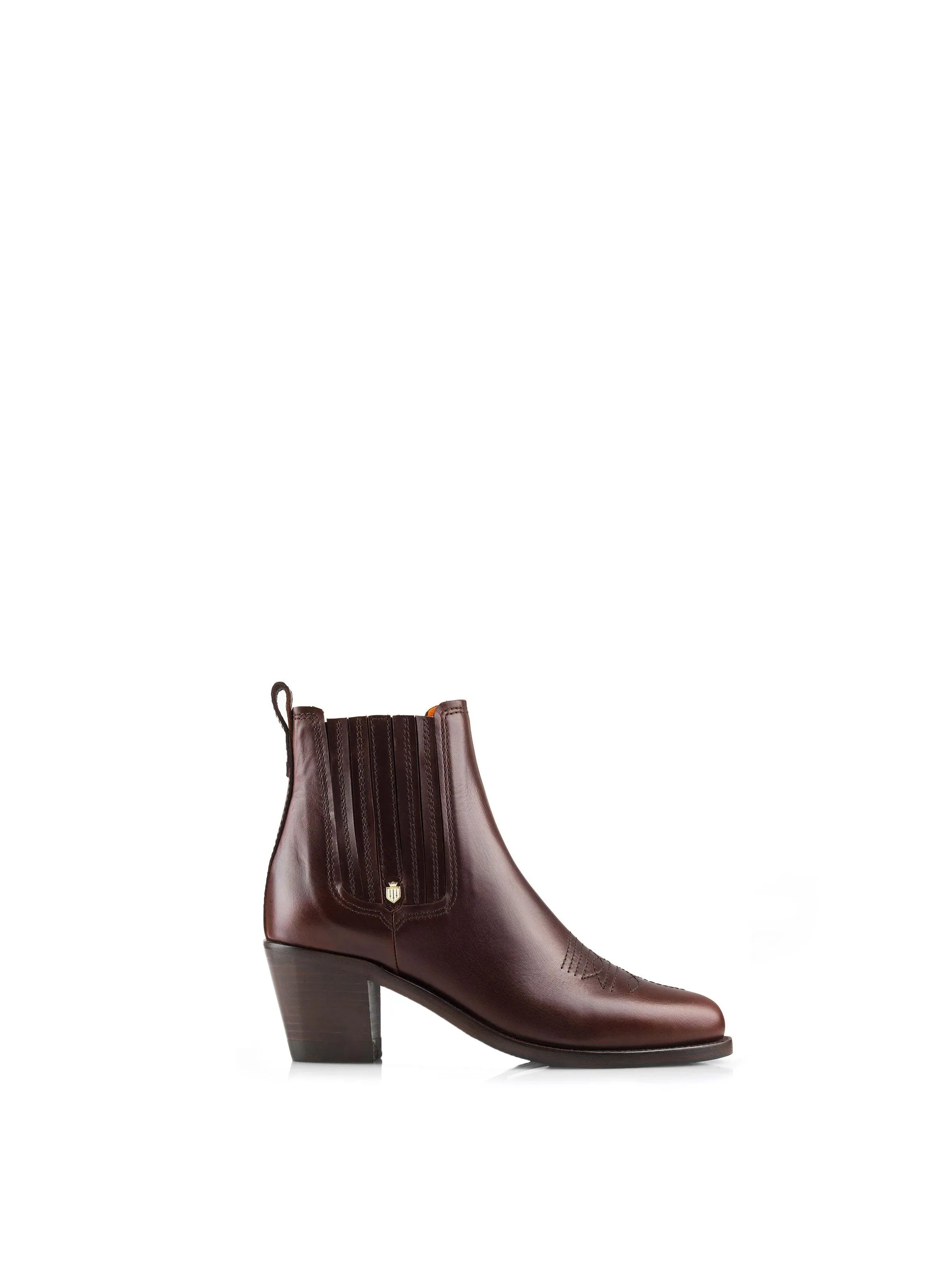 Rockingham Ankle Boot - Mahogany Leather Seamless Comfort All Day Wear Comfortable Arch Support