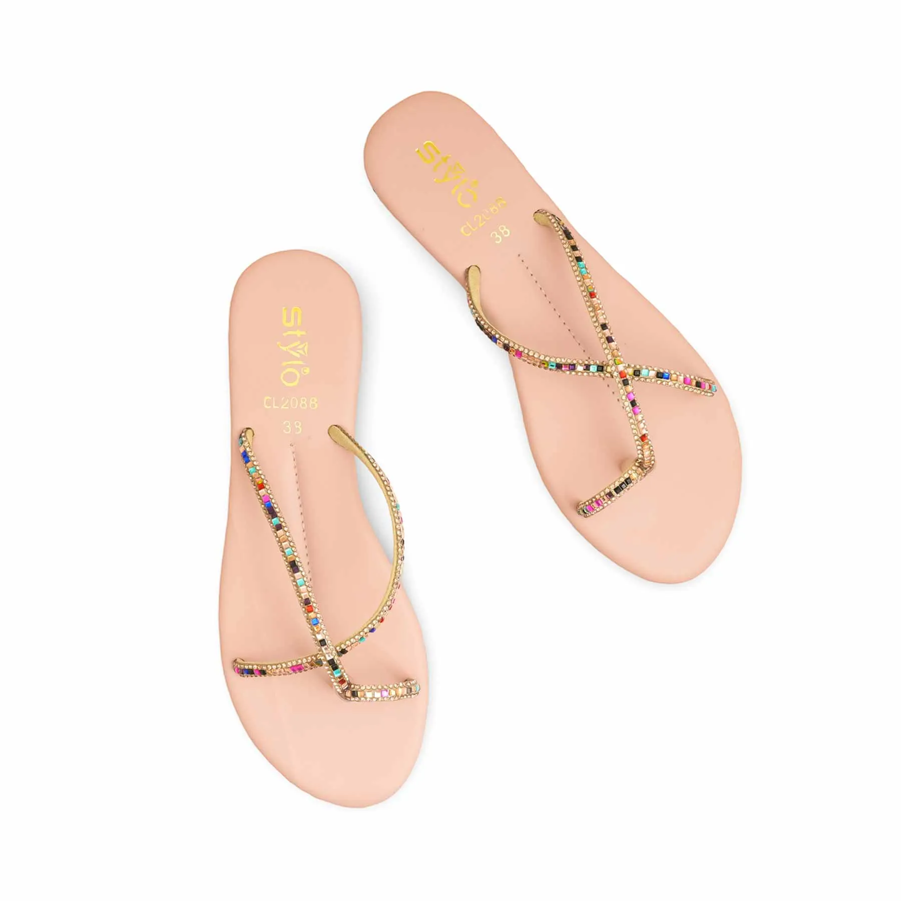 Water Glow Sport Step Pink Casual Chappal CL2088