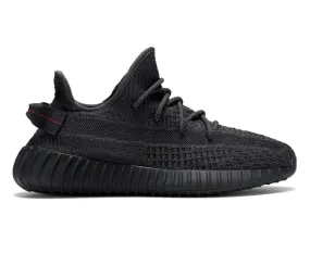 Adidas Yeezy Boost 350 V2 (Black Non-Reflective) Pull On Design