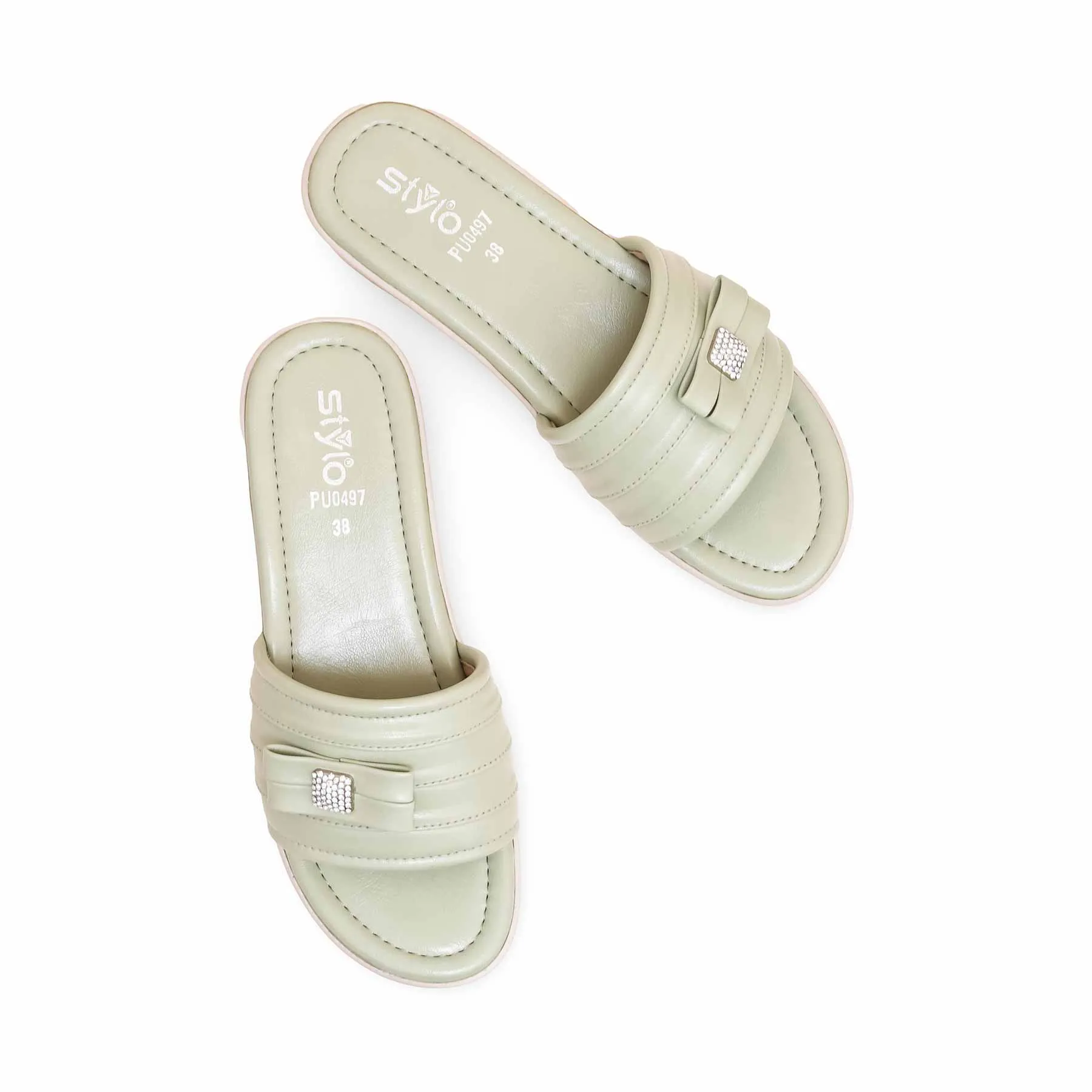 Spring Sandals PISTAGREEN Formal Slipper PU0497